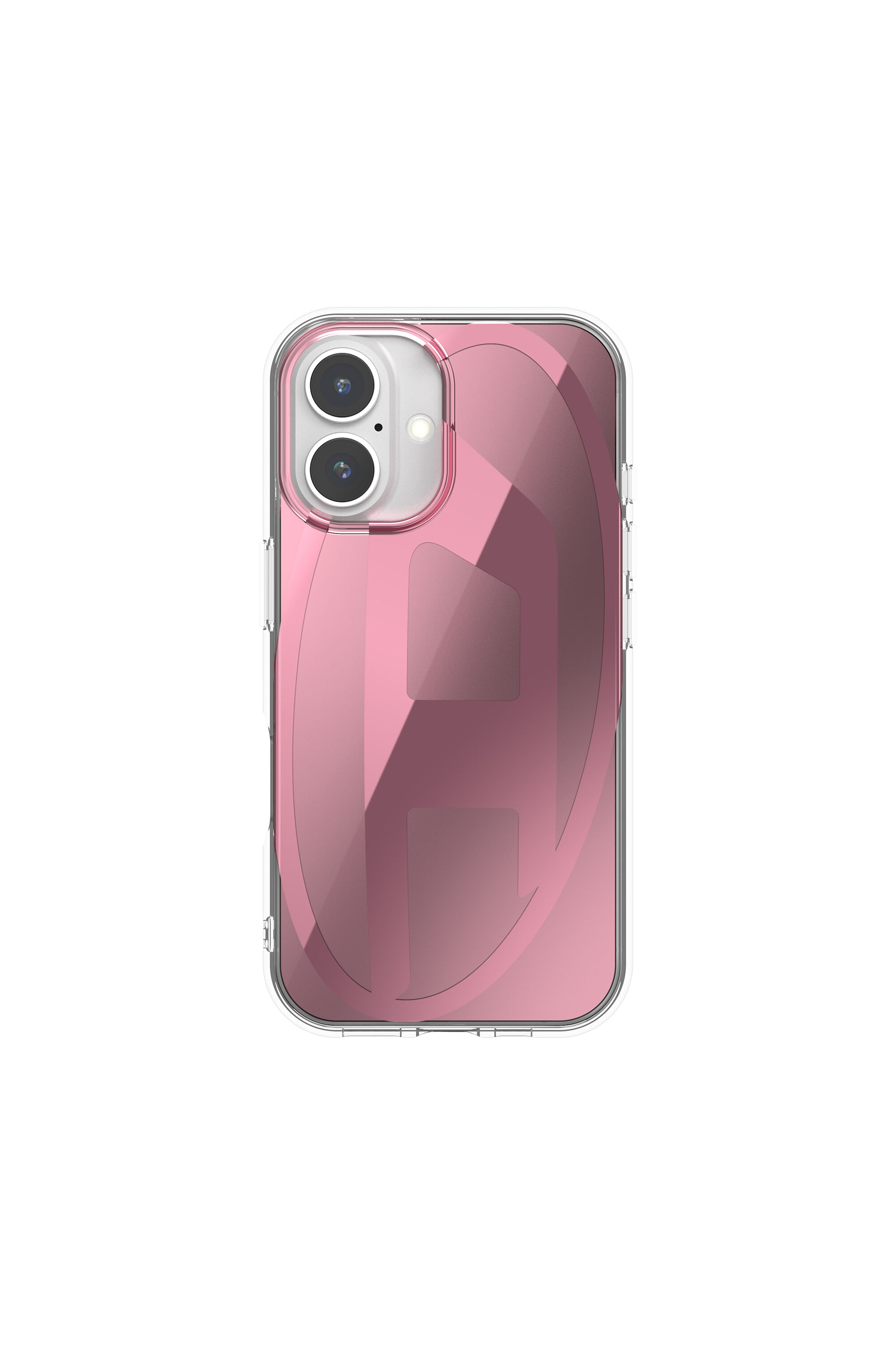 Diesel - 60163 AOP CASE, Unisex Oval D Mirror Case for iP 16 in Rosa - 3