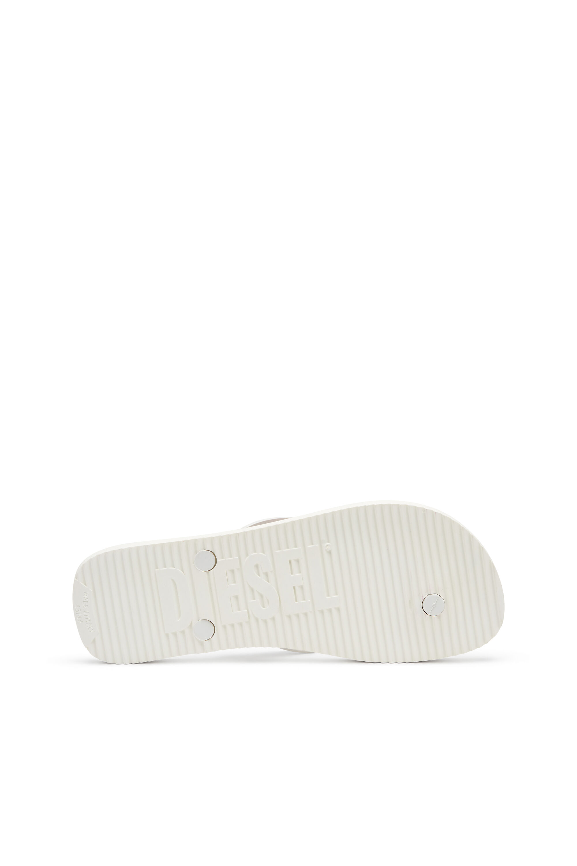 Diesel - SA-RIO, Herren Sa-Rio-Flip-Flops aus Gummi mit Graffiti-Logo in Weiss/Rot - 5