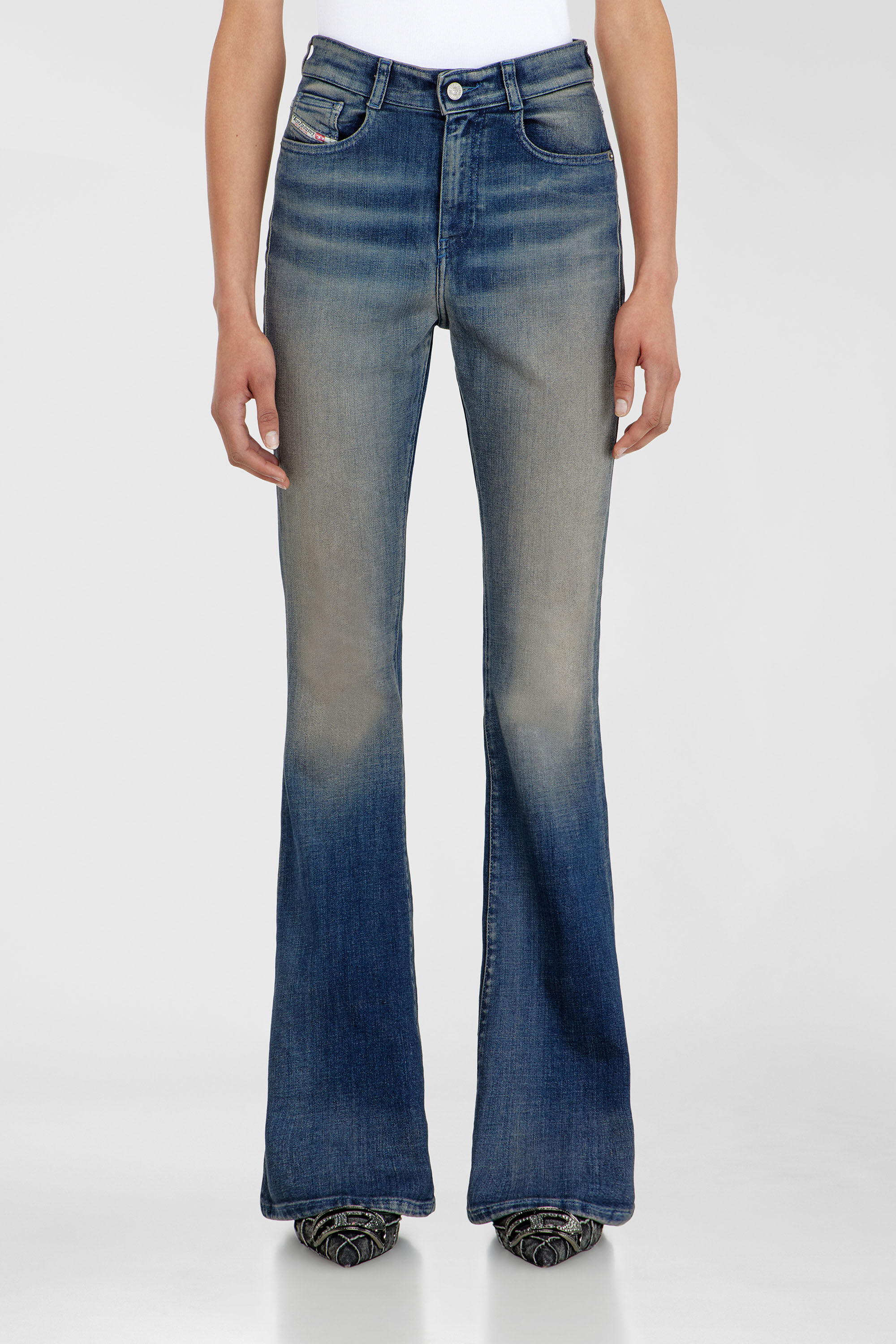 Diesel - Damen Bootcut Jeans 1973 D-Partt 09P67, Dunkelblau - 4
