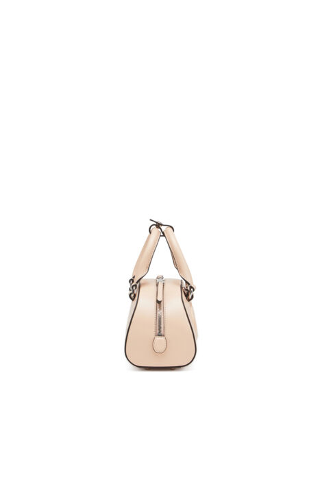 Diesel - 1DR DOME CROSSBODY, Woman's Leather mini bowling bag in Pink - 4