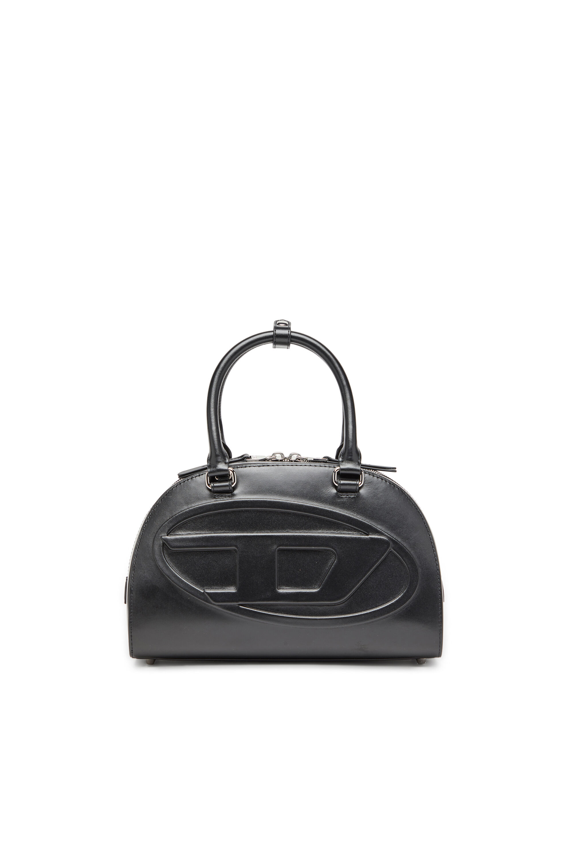 Diesel - 1DR DOME TOP HANDLE, Damen Bowling-Tasche aus Leder in Schwarz - 1