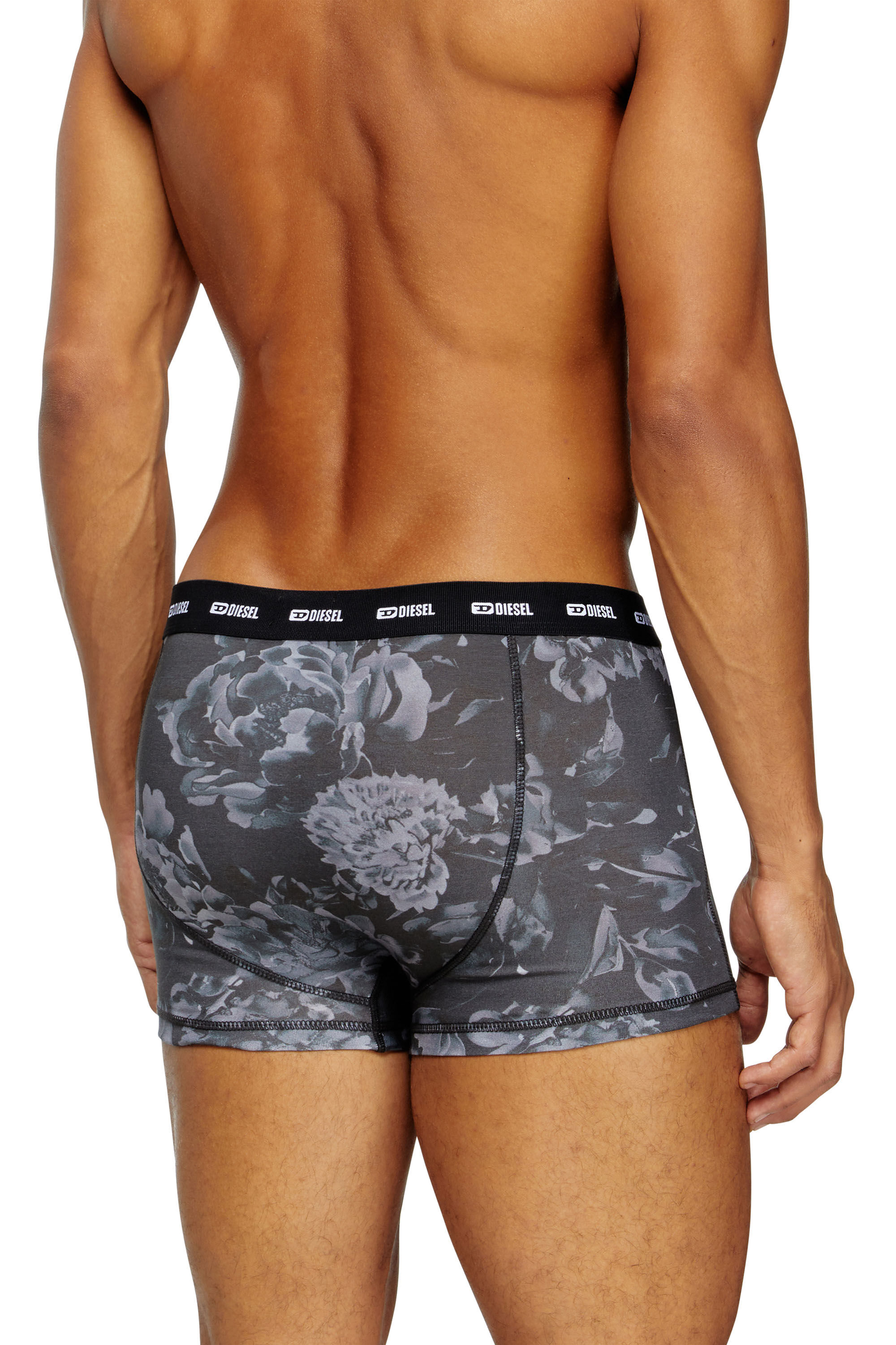 Diesel - DAMIEN-UTLT, Herren Retropants mit floralem Print in Grau - 2
