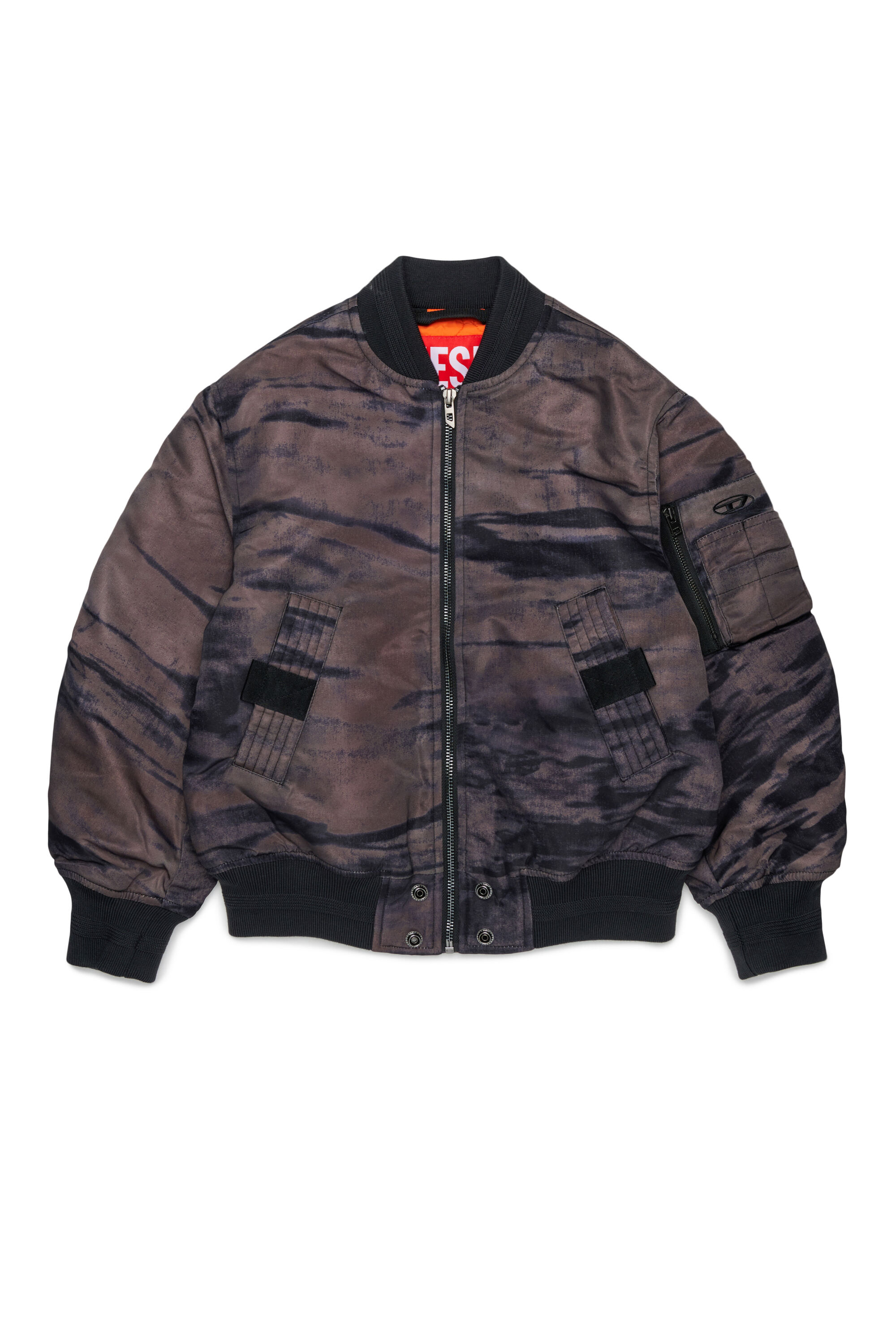 Diesel - JAKEPSDLBZ, Herren Nylon-Bomberjacke mit Steppfutter in Gr&uuml;n - 1