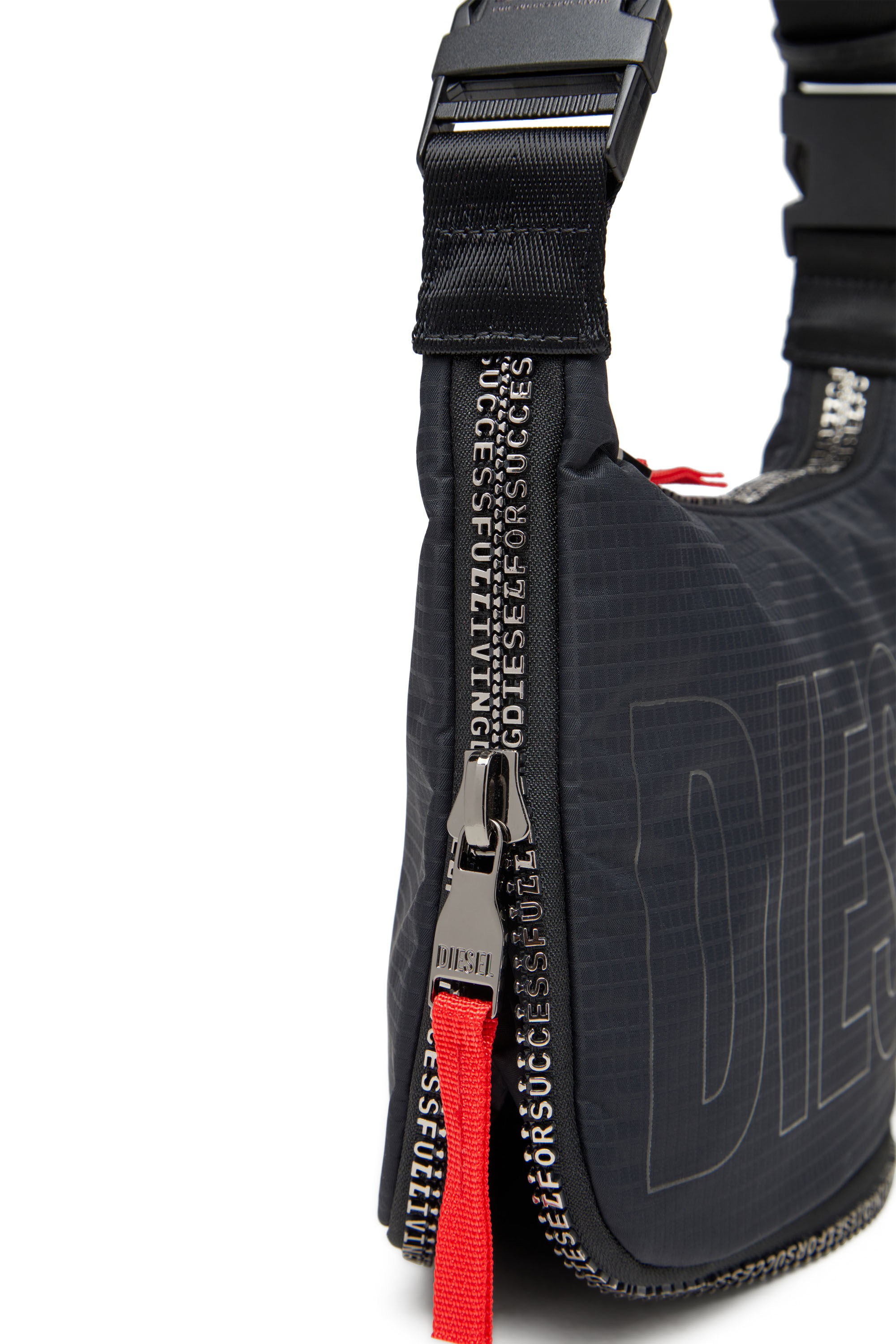 Diesel - ZIP-D CROSSBODY BAG X, Unisex Zip-D X-Erweiterbare Utility-Schultertasche in Schwarz - 2