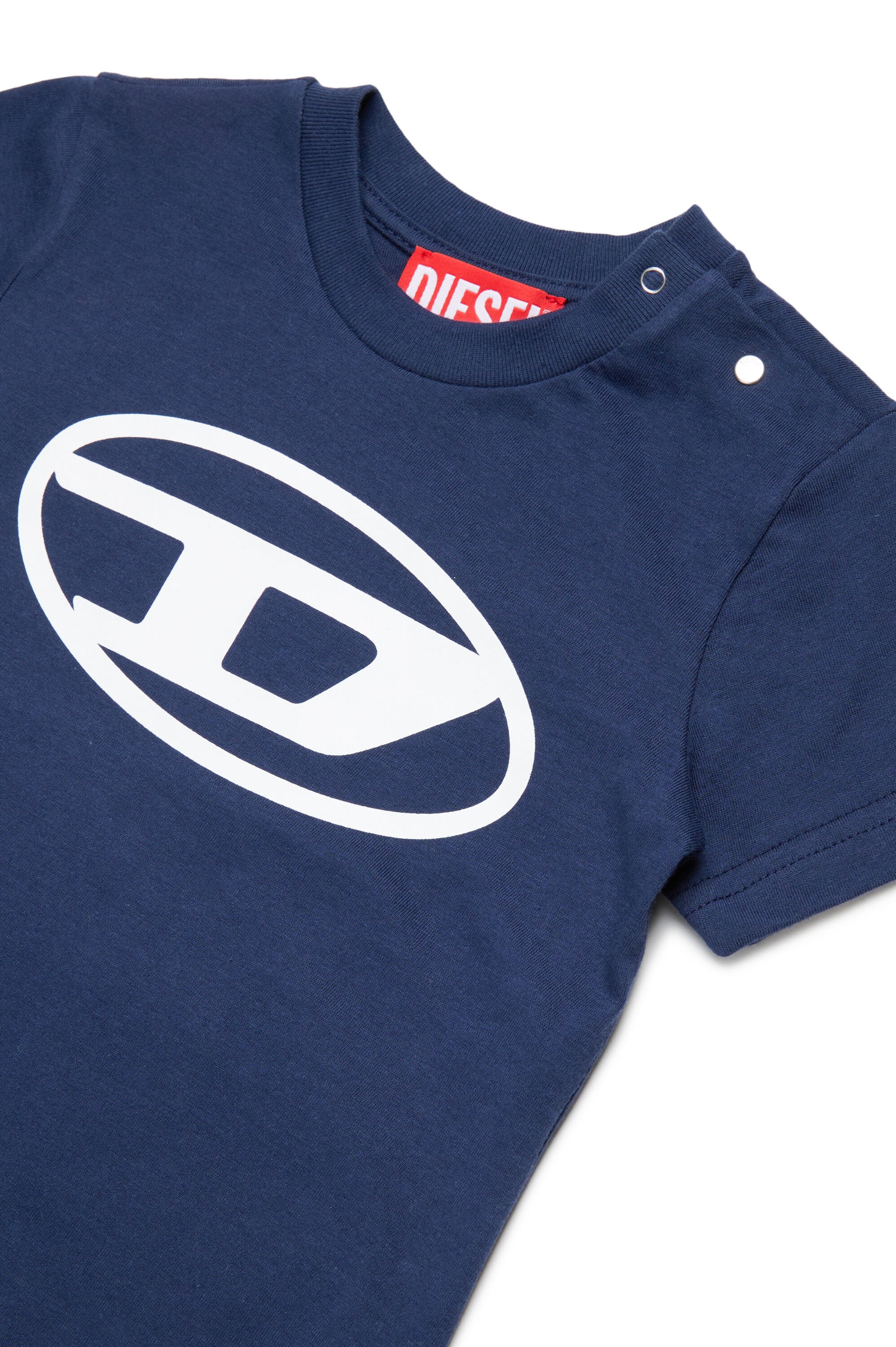 Diesel - TCERB, Unisex T-Shirt mit Oval D-Logo in Blau - Image 3