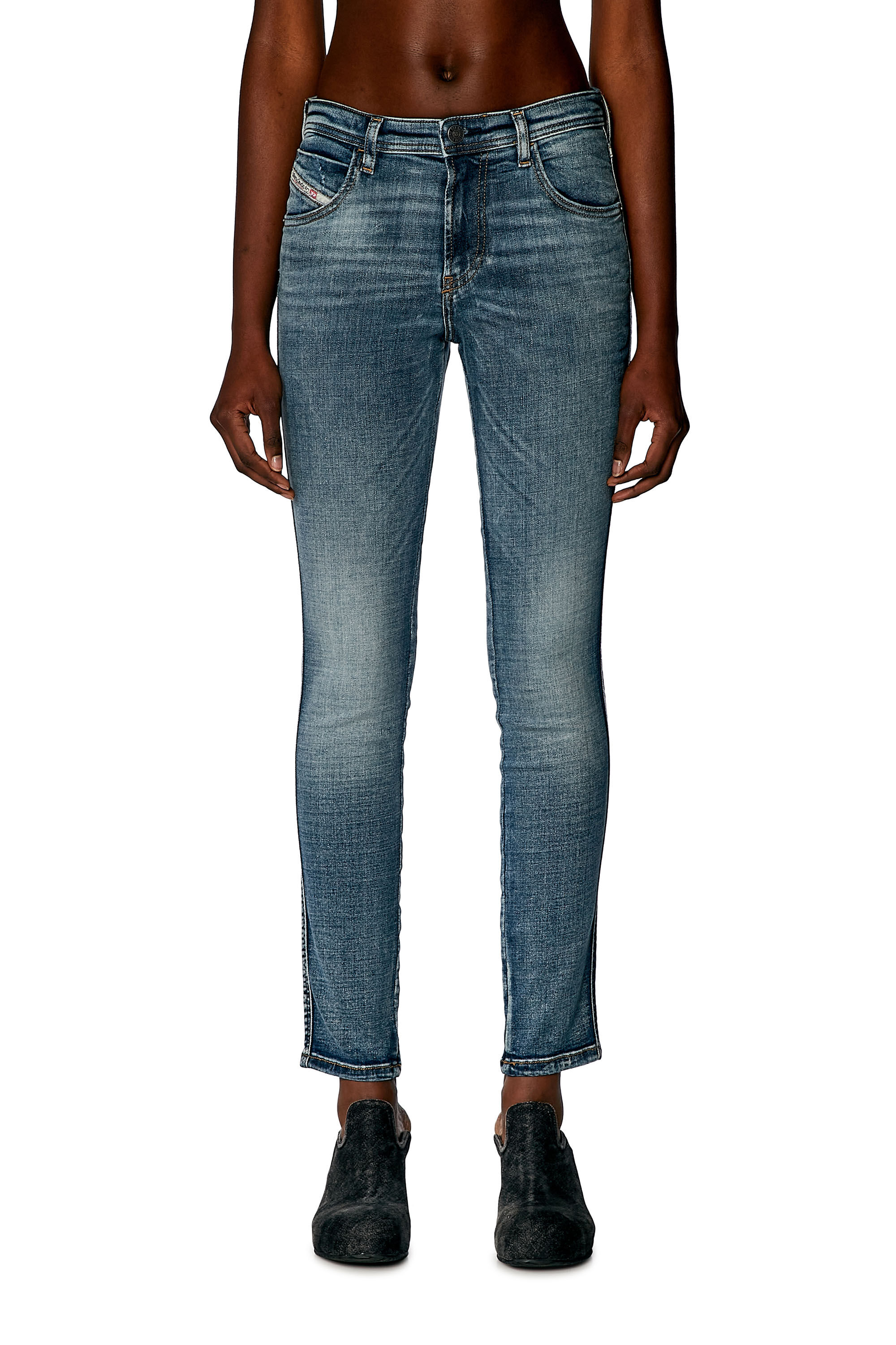 Diesel - Skinny Jeans 2015 Babhila 0PFAW, Medium blue - Image 3