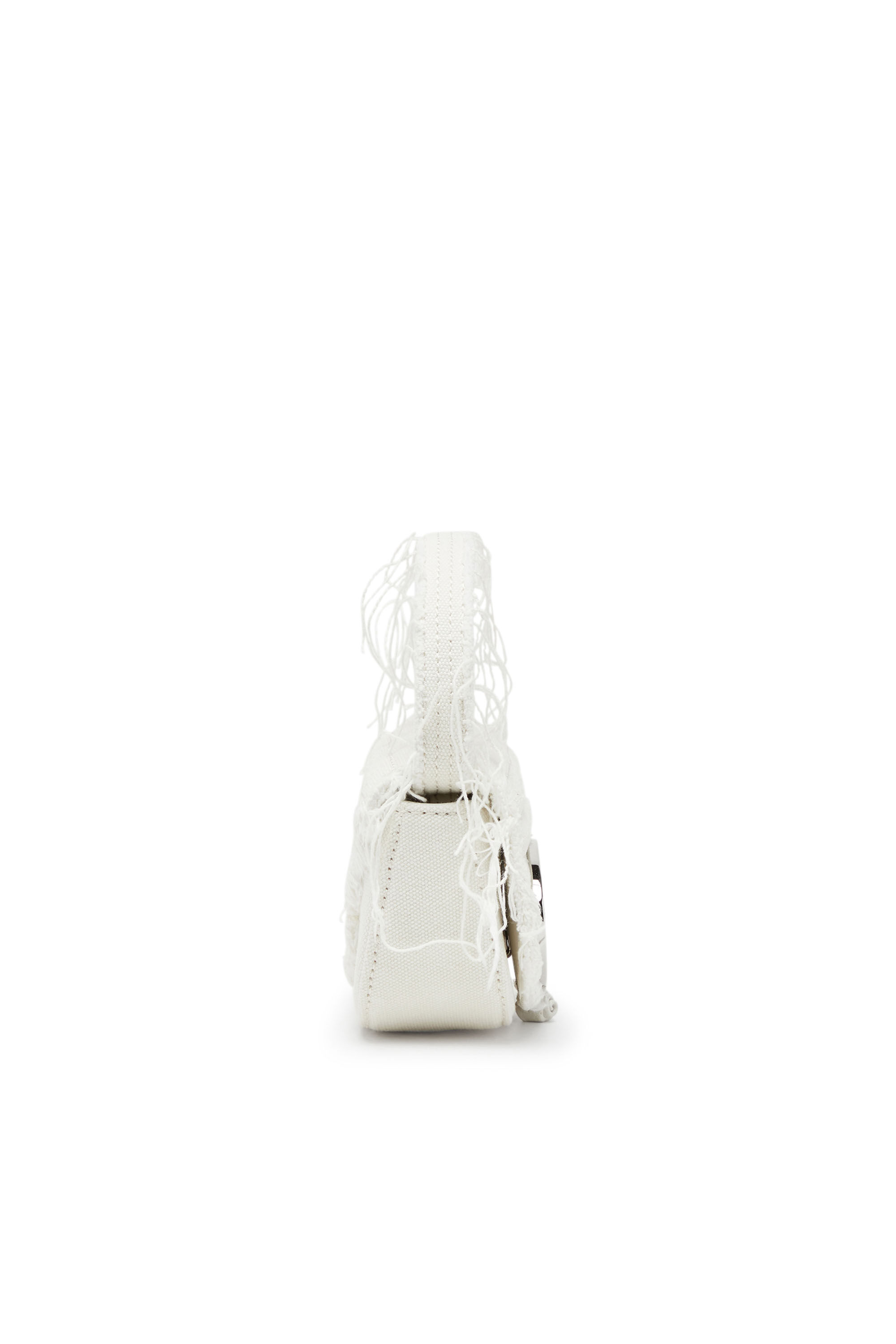 Diesel - 1DR XS, Damen 1DR XS-Ikonische Mini-Tasche aus Canvas und Leder in Weiss - Image 4