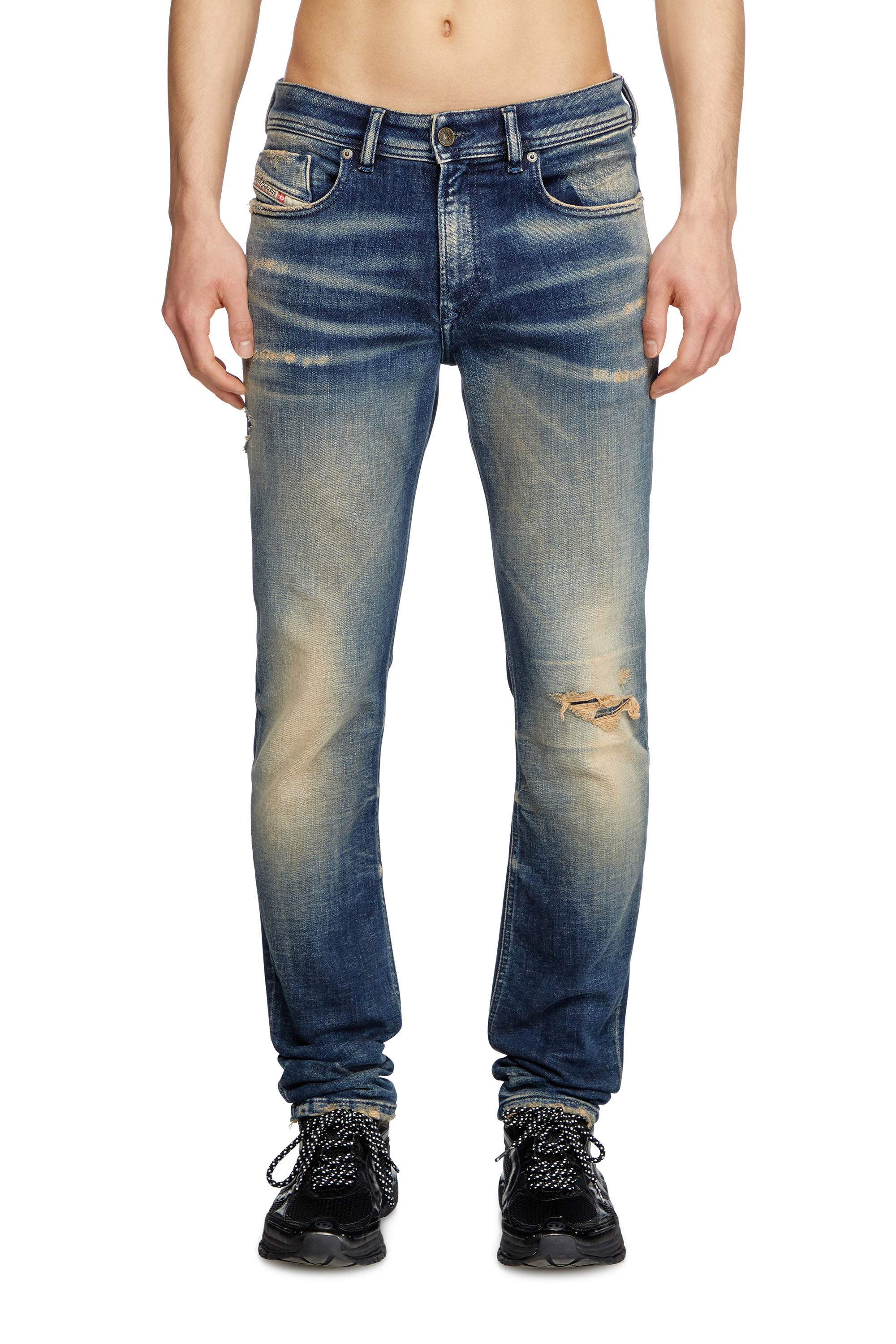 Diesel - Herren Skinny Jeans 1979 Sleenker 09K74, Dunkelblau - 3