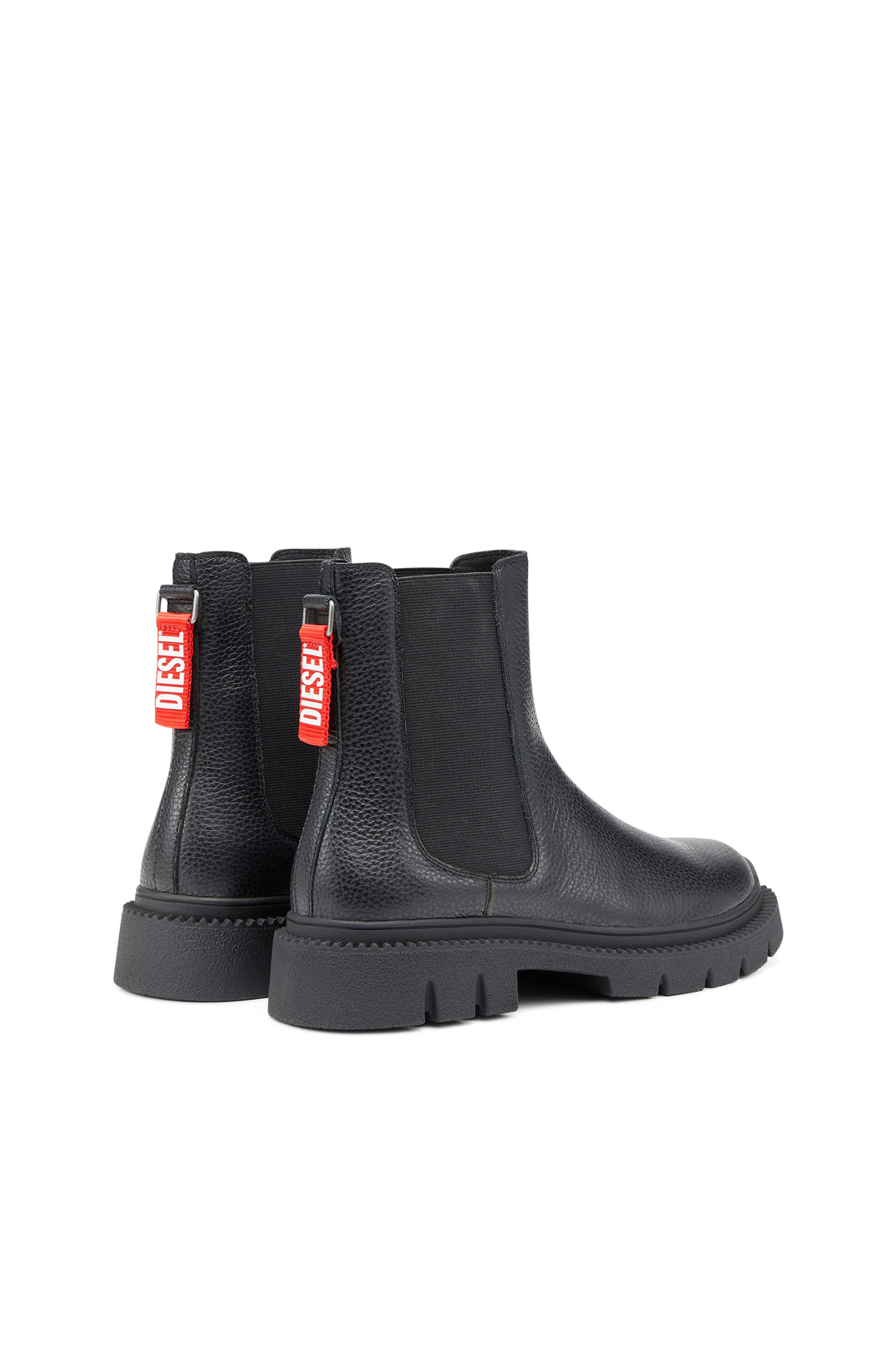 Herren D-Troit-Chelsea Boots mit Bandtag von Diesel | Schwarz | Diesel