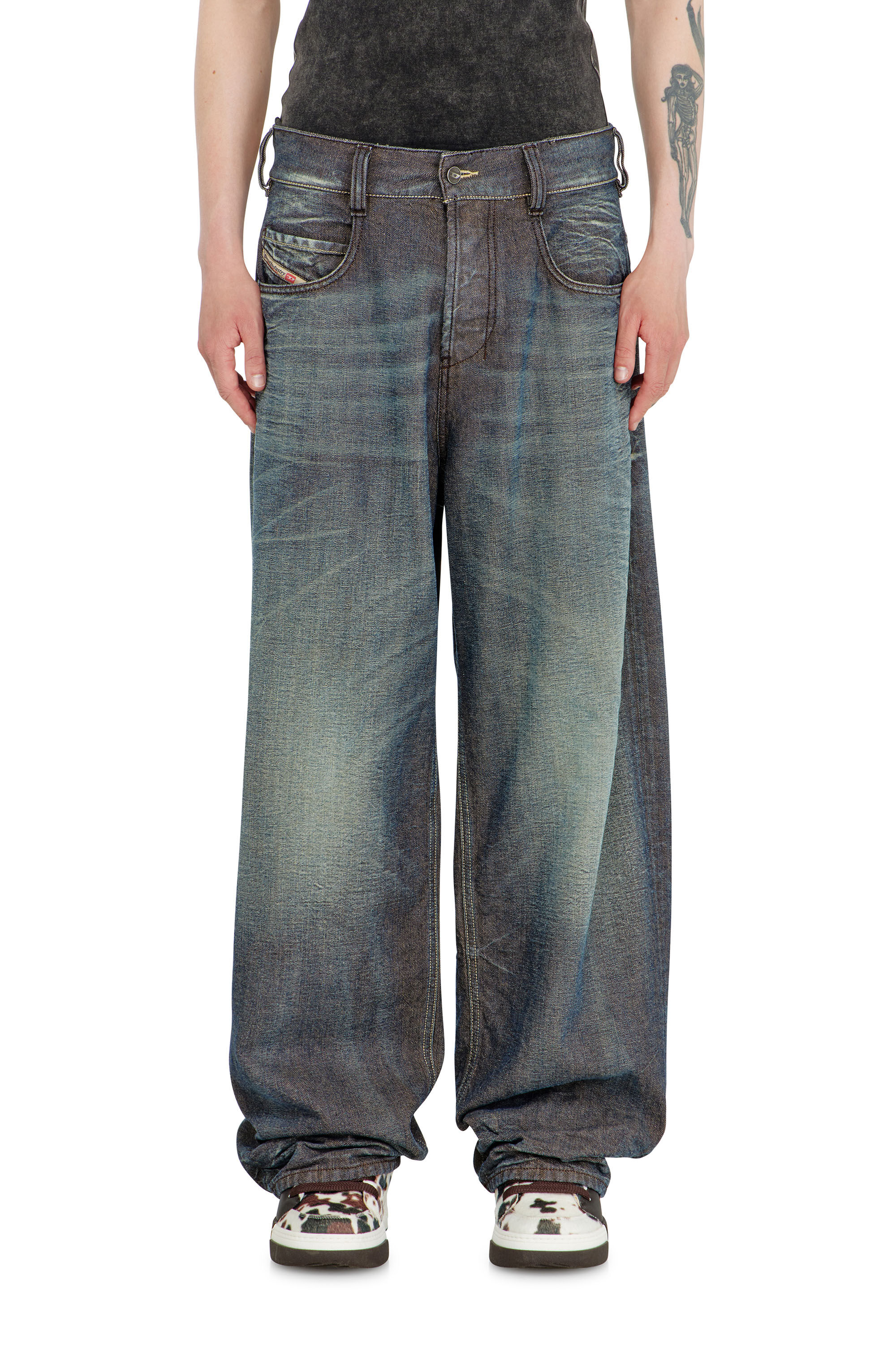 Diesel - Unisex Relaxed Jeans 1997 D-Enim-M 007EM, Dunkelblau - 4