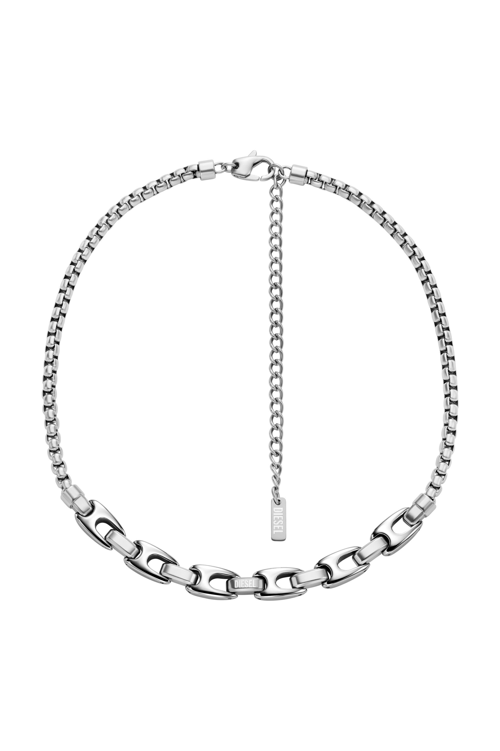 Diesel - DX1650040 JEWELLERY, Unisex Edelstahl-Tropfen-Ohrring in Silber - 1