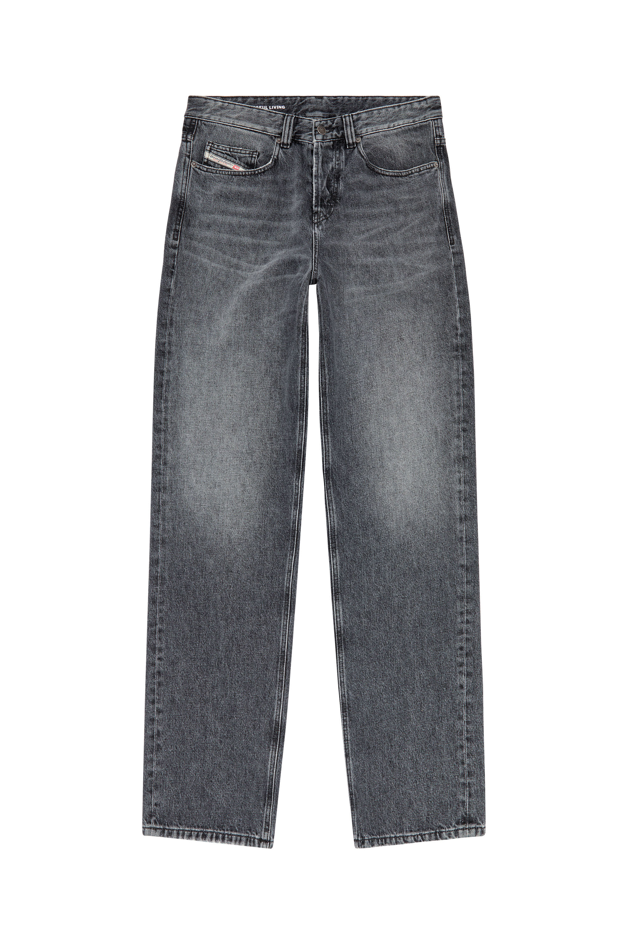 Diesel - Straight Jeans 2001 D-Macro 007X3, Dunkelgrau - Image 2