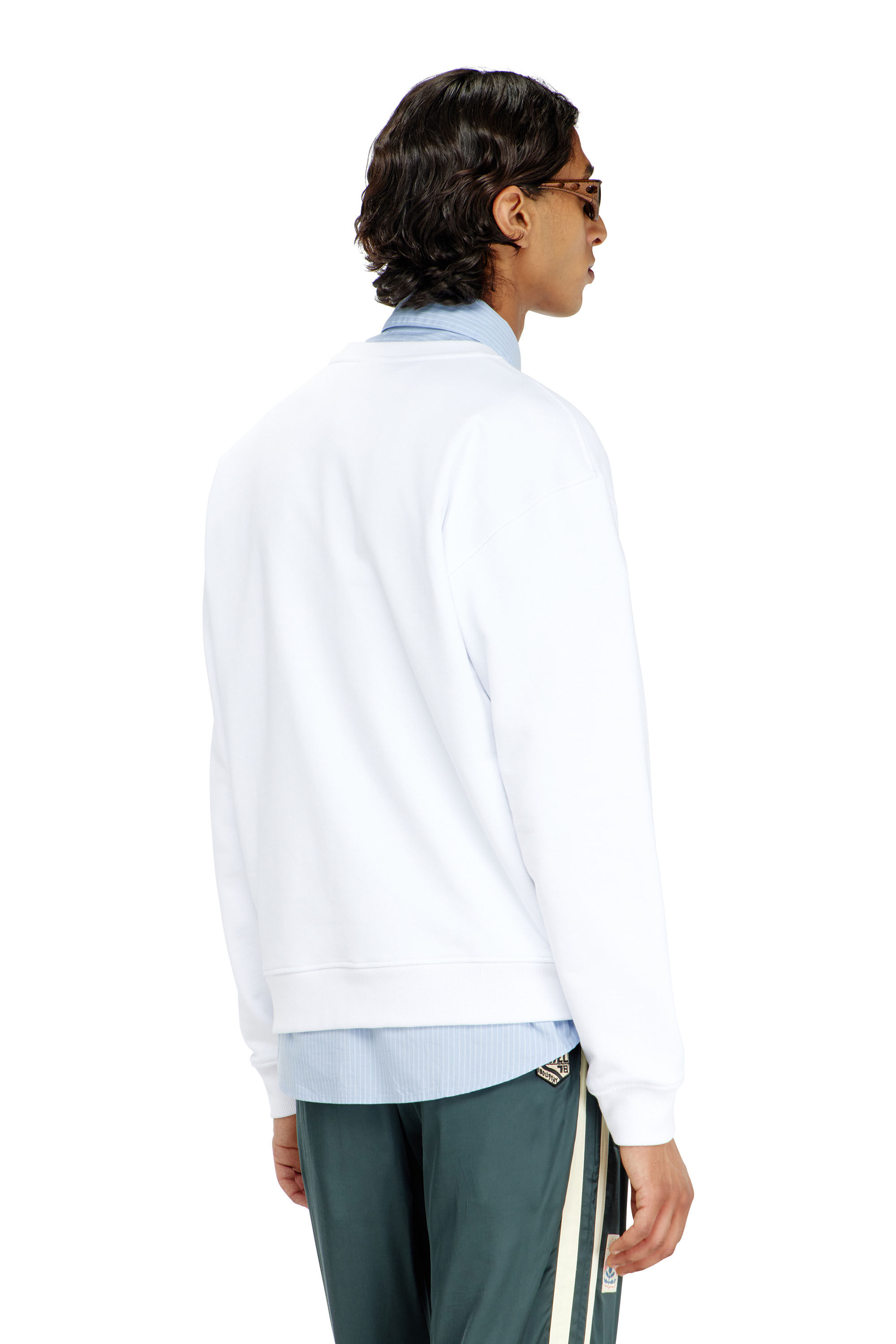 Diesel - S-NORM-AA5, Herren Baumwoll-Sweatshirt mit Mikro-Logo-Stickerei in null - 4