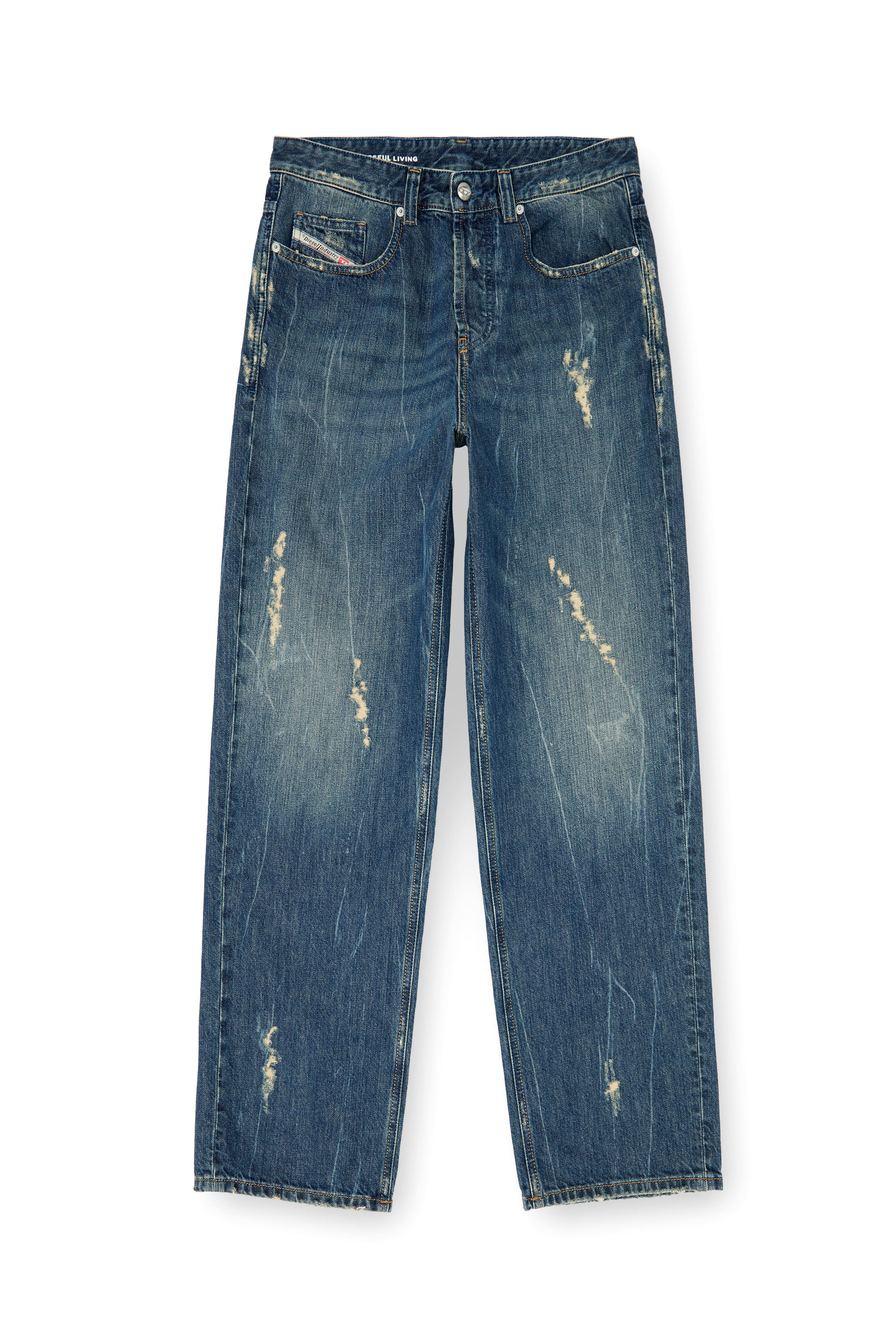 Diesel - Herren Relaxed Jeans 2001 D-Macro 09Q28, Mittelblau - 6