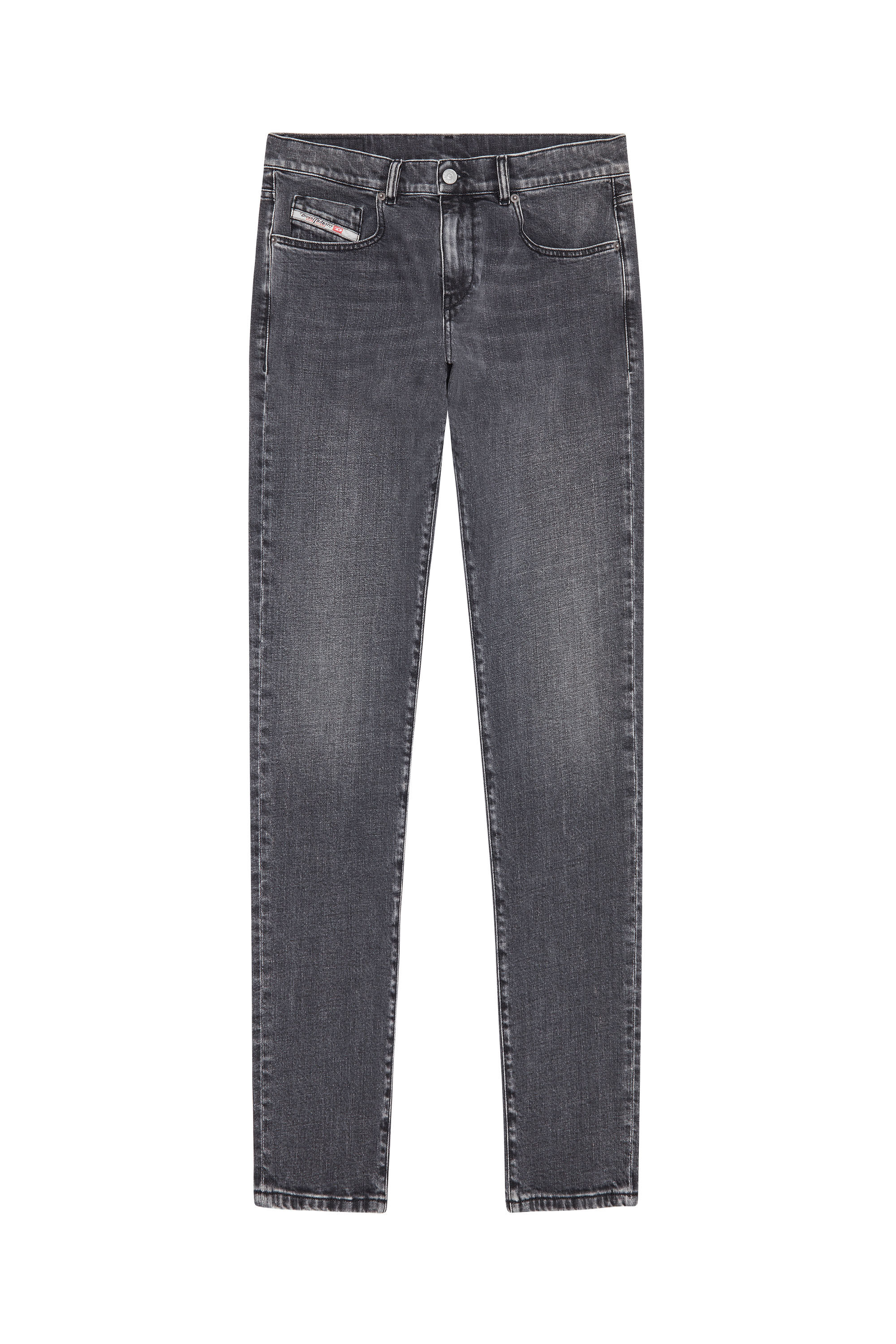 Diesel - Slim Jeans 2019 D-Strukt 09C47, Schwarz/Dunkelgrau - Image 2