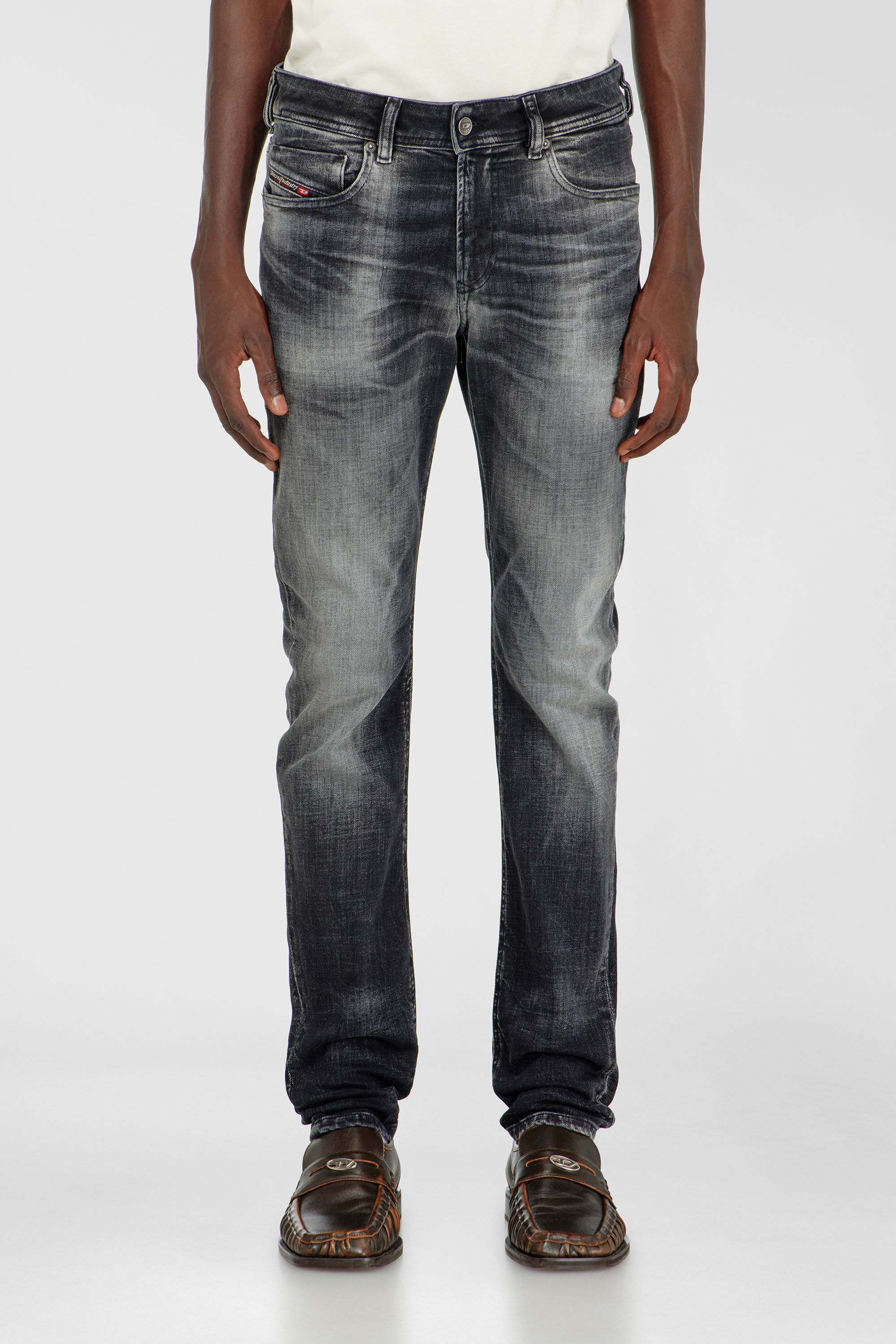 Diesel - Herren Skinny Jeans 1979 Sleenker 09R08, Schwarz/Dunkelgrau - 4