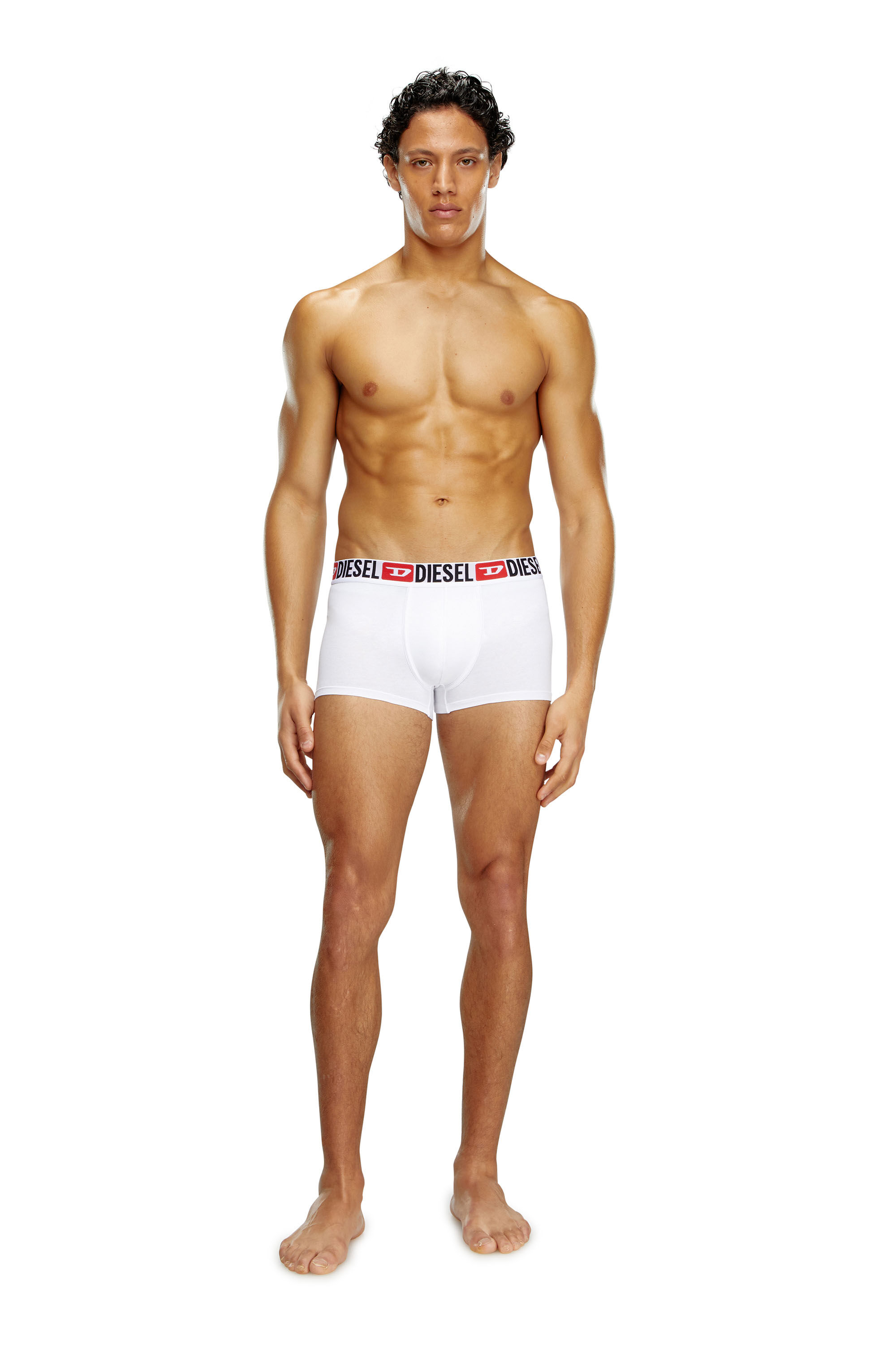 Diesel - UMBX-DAMIENTHREEPACK, Herren Retropants im Dreierpack mit umlaufendem Logo am Bund in Weiß - 1