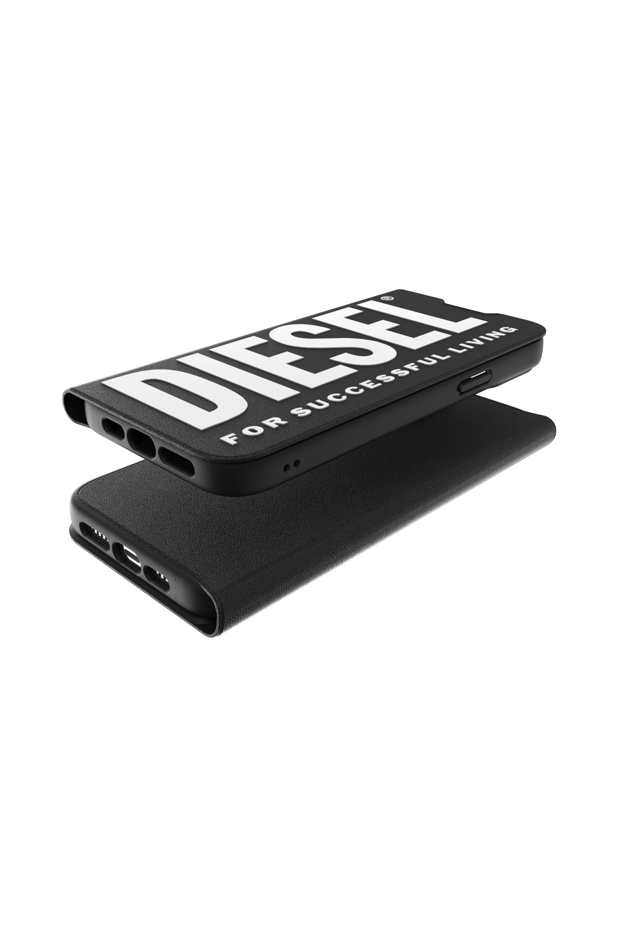 Diesel - 48275 BOOKLET CASE, Unisex Booklet Case für iPhone 13 Pro Max in Schwarz - 3