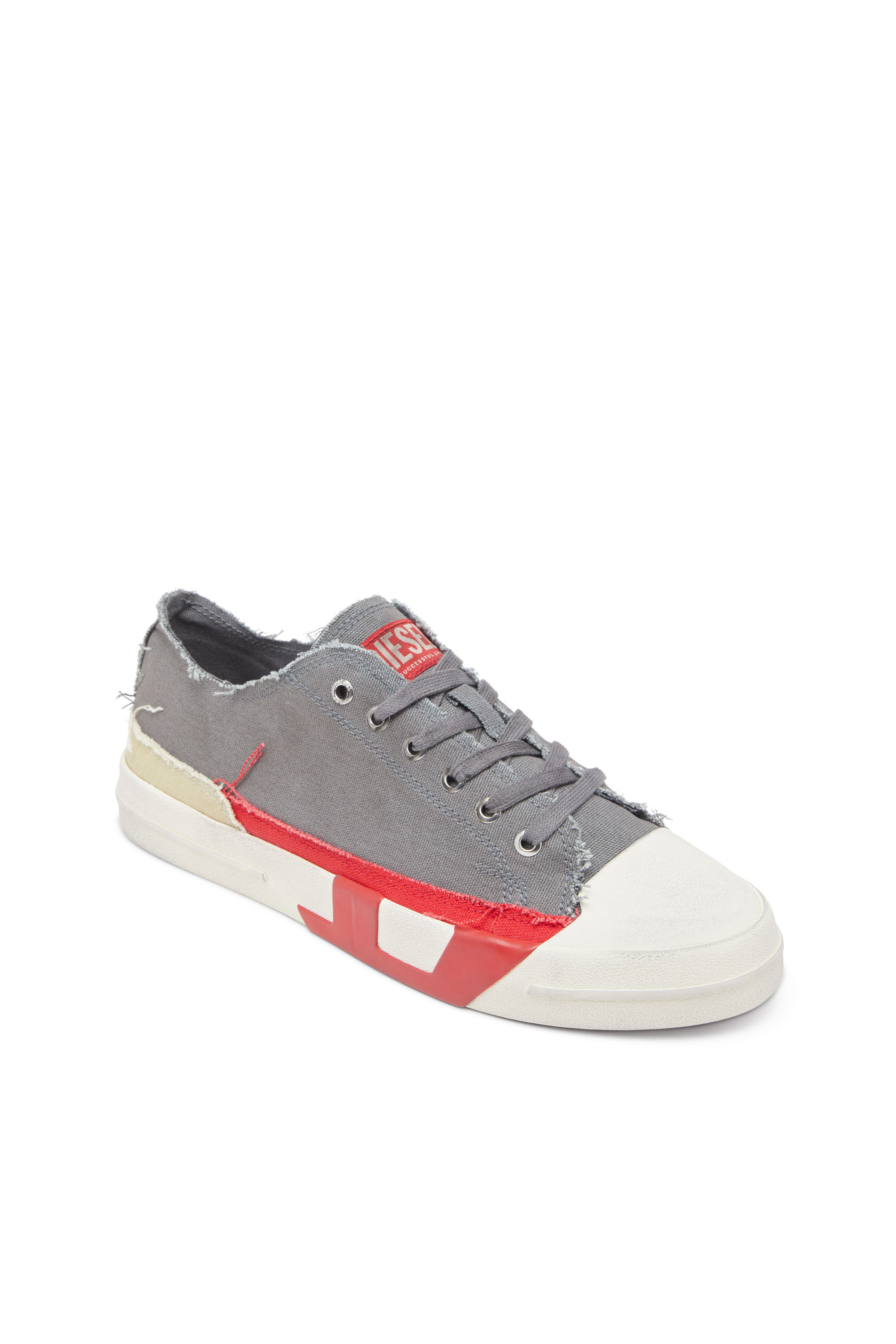Diesel - S-D-VERSE LOW, Herren S-D-Verse-Canvas-Sneakers mit Schmutz-Effekt in Grau - 6
