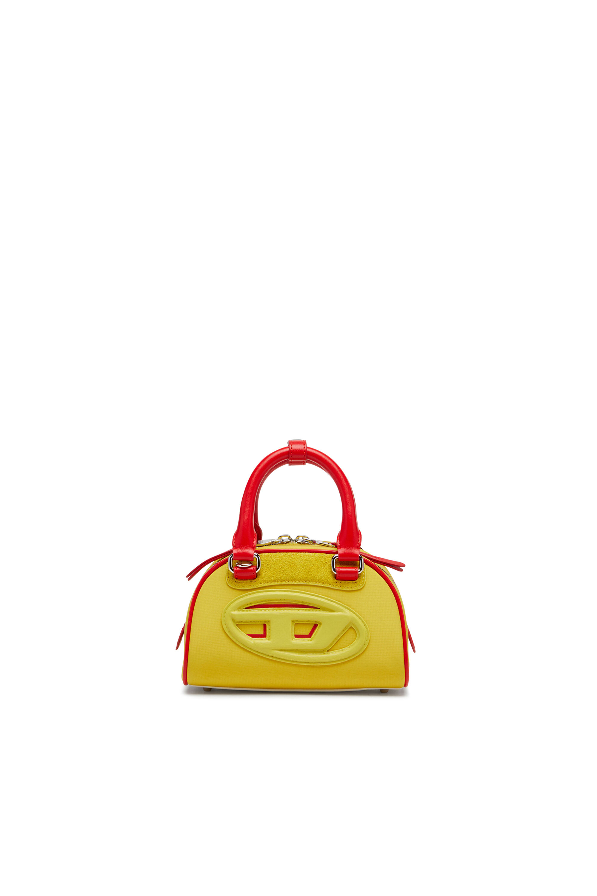 Diesel - 1DR DOME CROSSBODY, Damen Colourblock-Mini-Bowling-Tasche in Gelb - 1