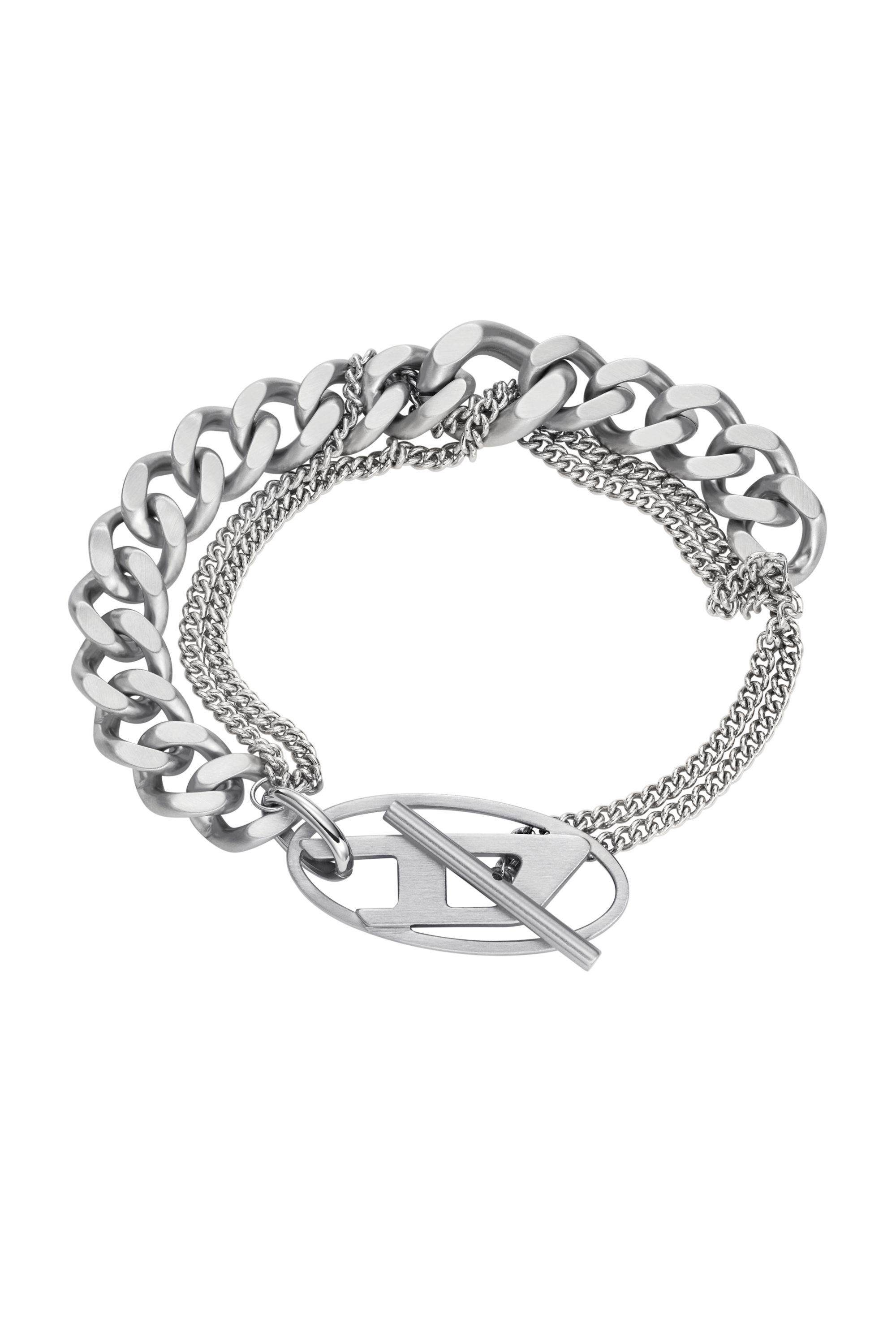 Diesel - DX1550040 JEWEL, Unisex Kettenarmband aus Edelstahl in Silber - 1