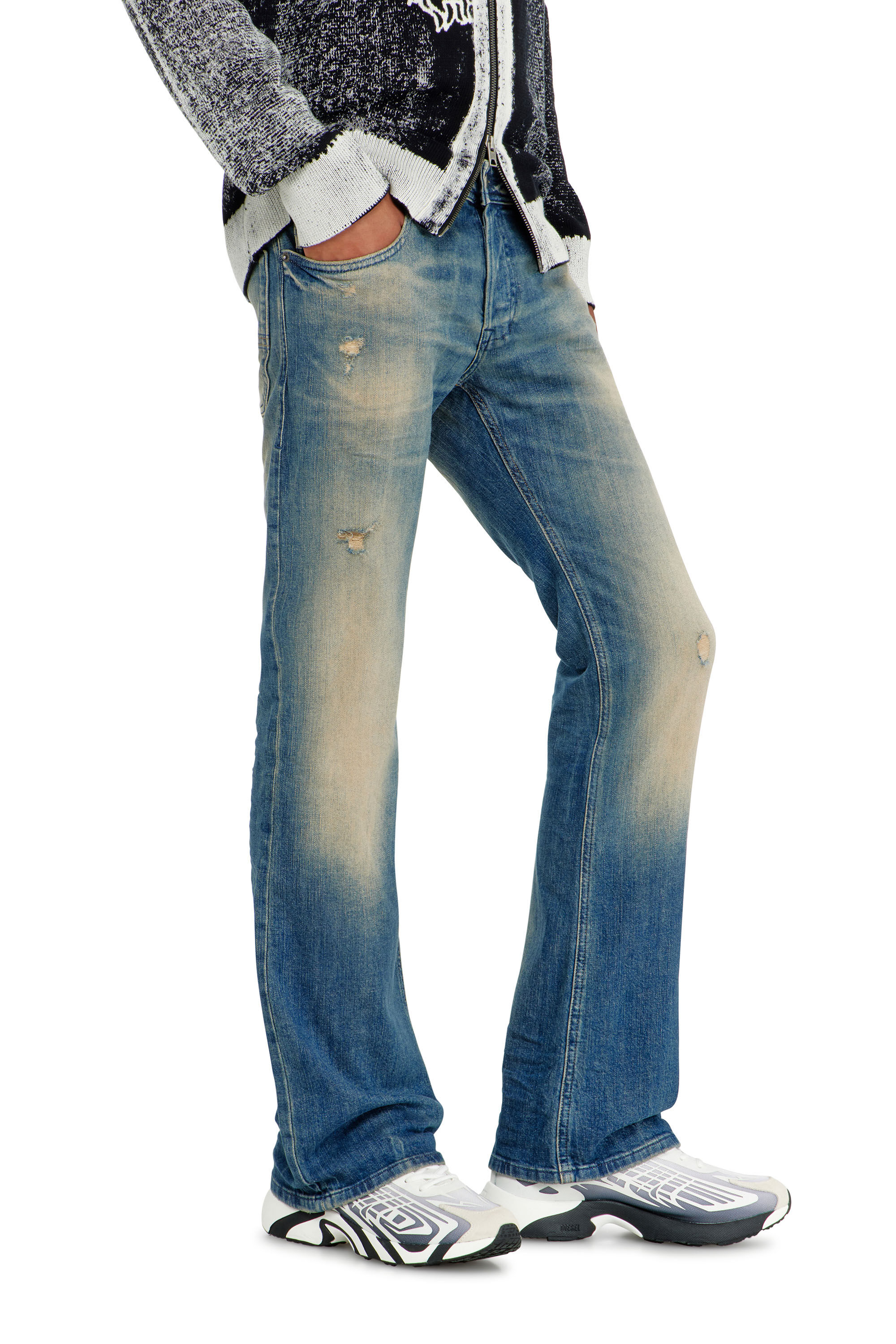 Diesel - Herren Bootcut Jeans 2007 Zatiny 0KBBW, Mittelblau - 7