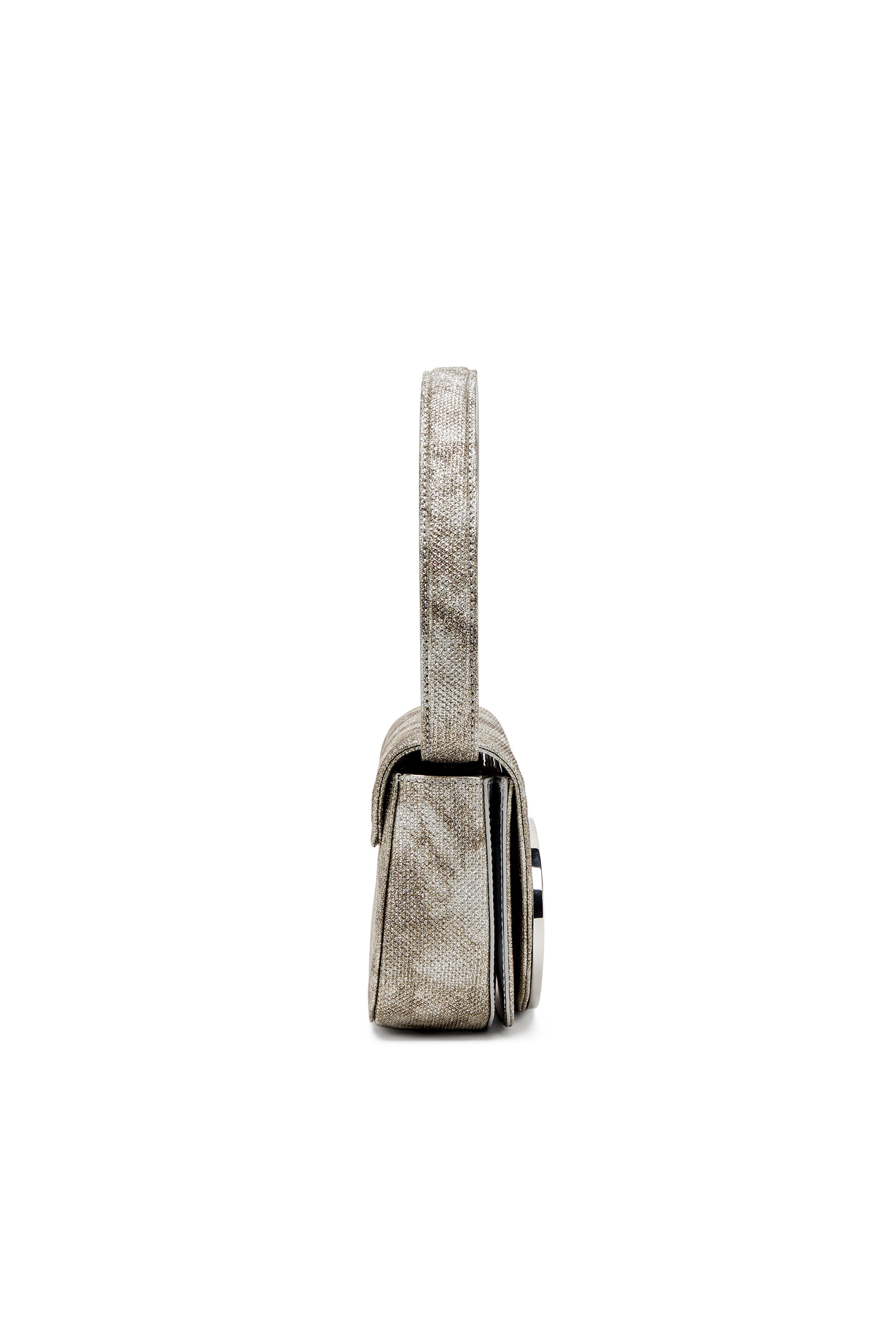 Diesel - 1DR, Damen 1DR-Ikonische Schultertasche aus schimmerndem Stoff in Armeegrün - 4