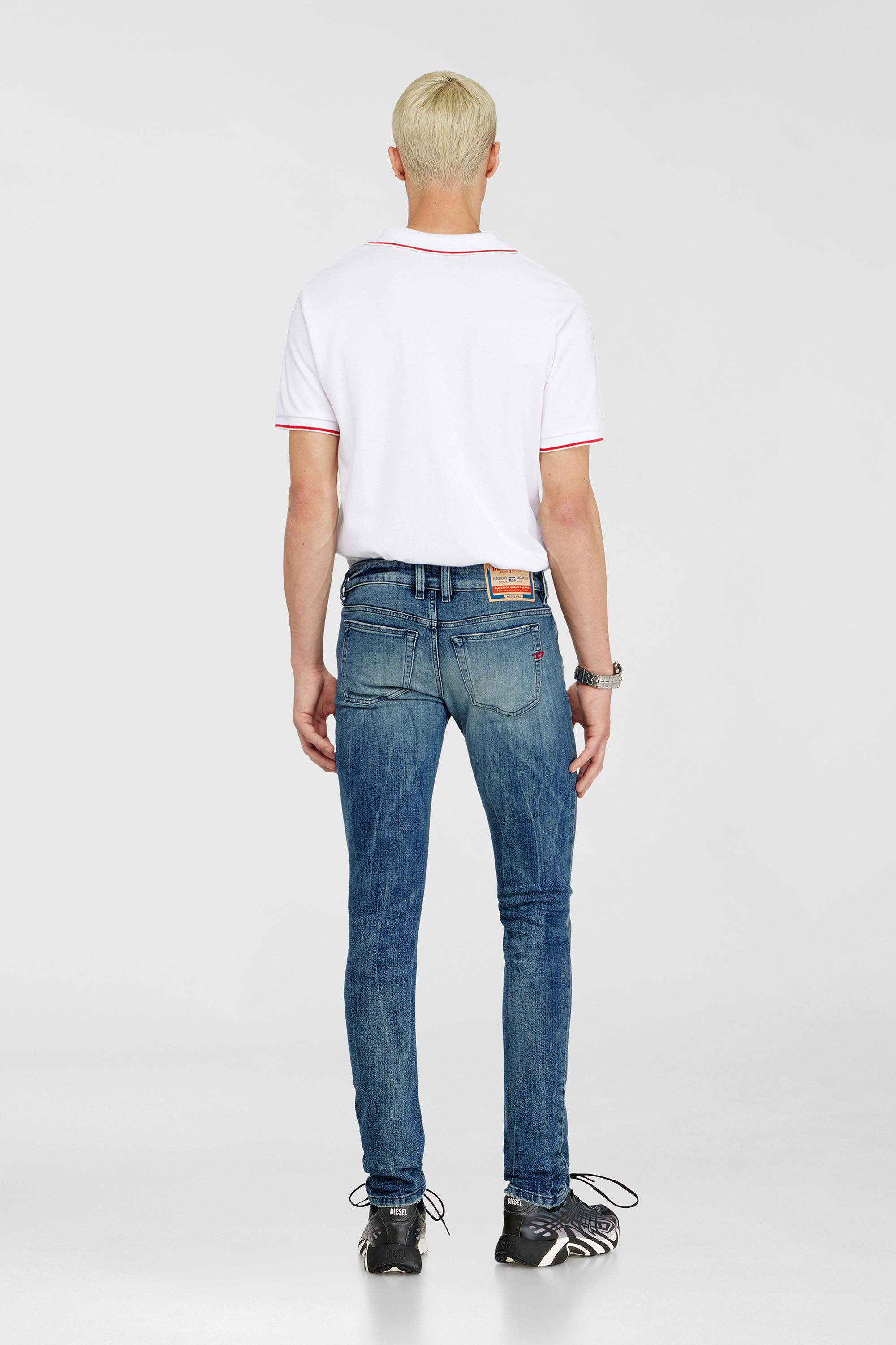 Diesel - Herren Skinny Jeans 1979 Sleenker 0KBBE, Mittelblau - 3