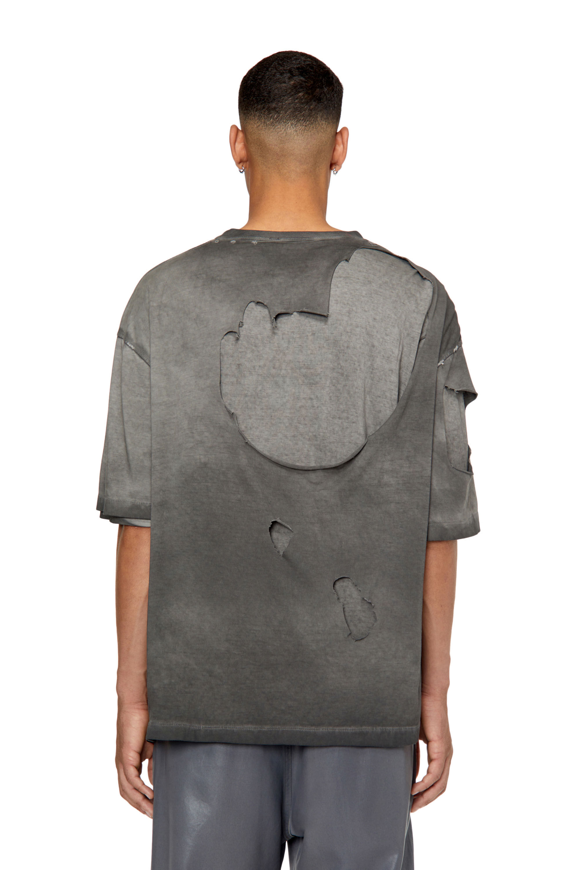 Diesel - T-ASHY, Dunkelgrau - Image 4