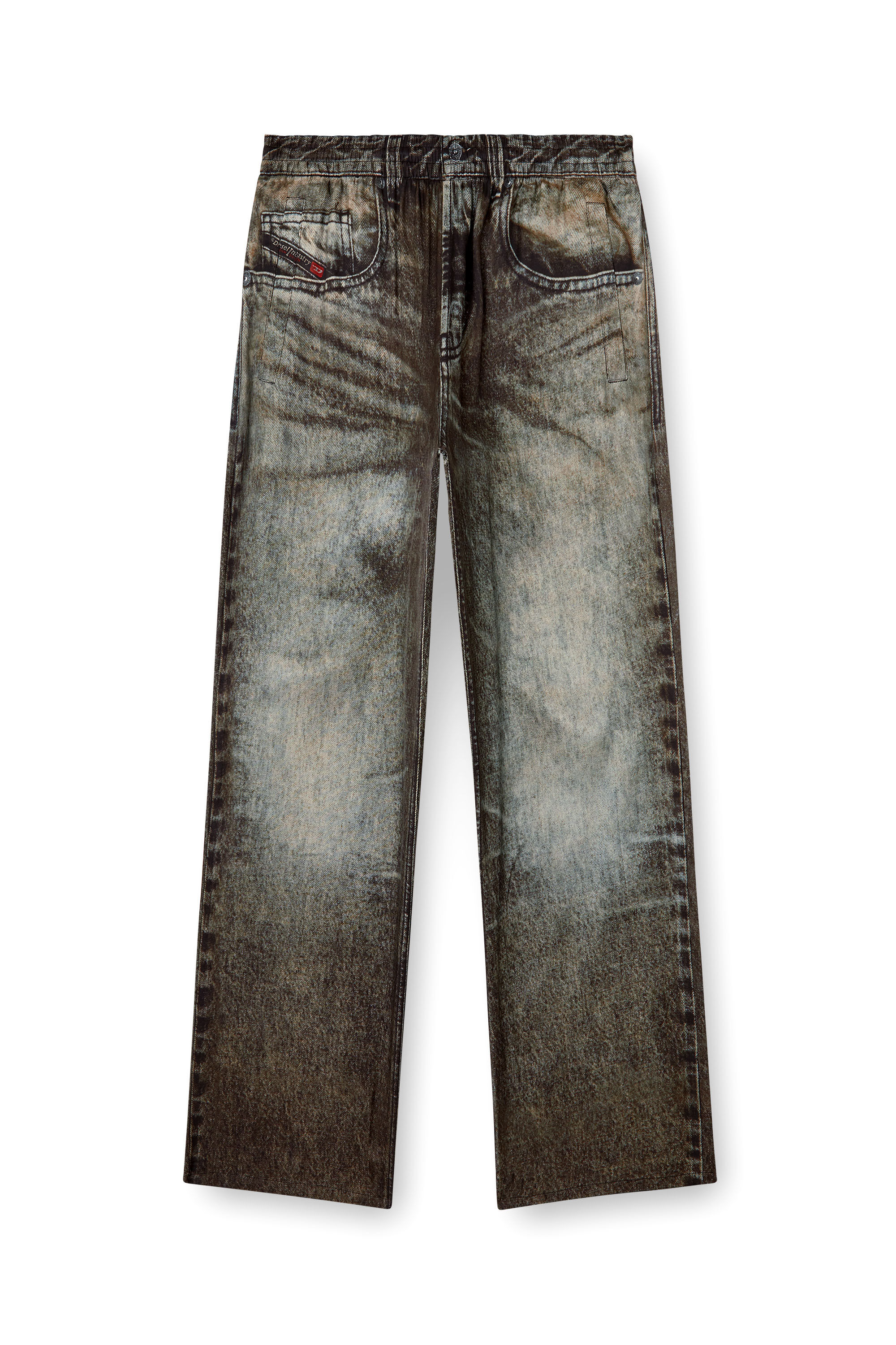 Diesel - P-THECK-LKCT, Herren Elastische Hose aus Viskose im Denim-Look in null - 2