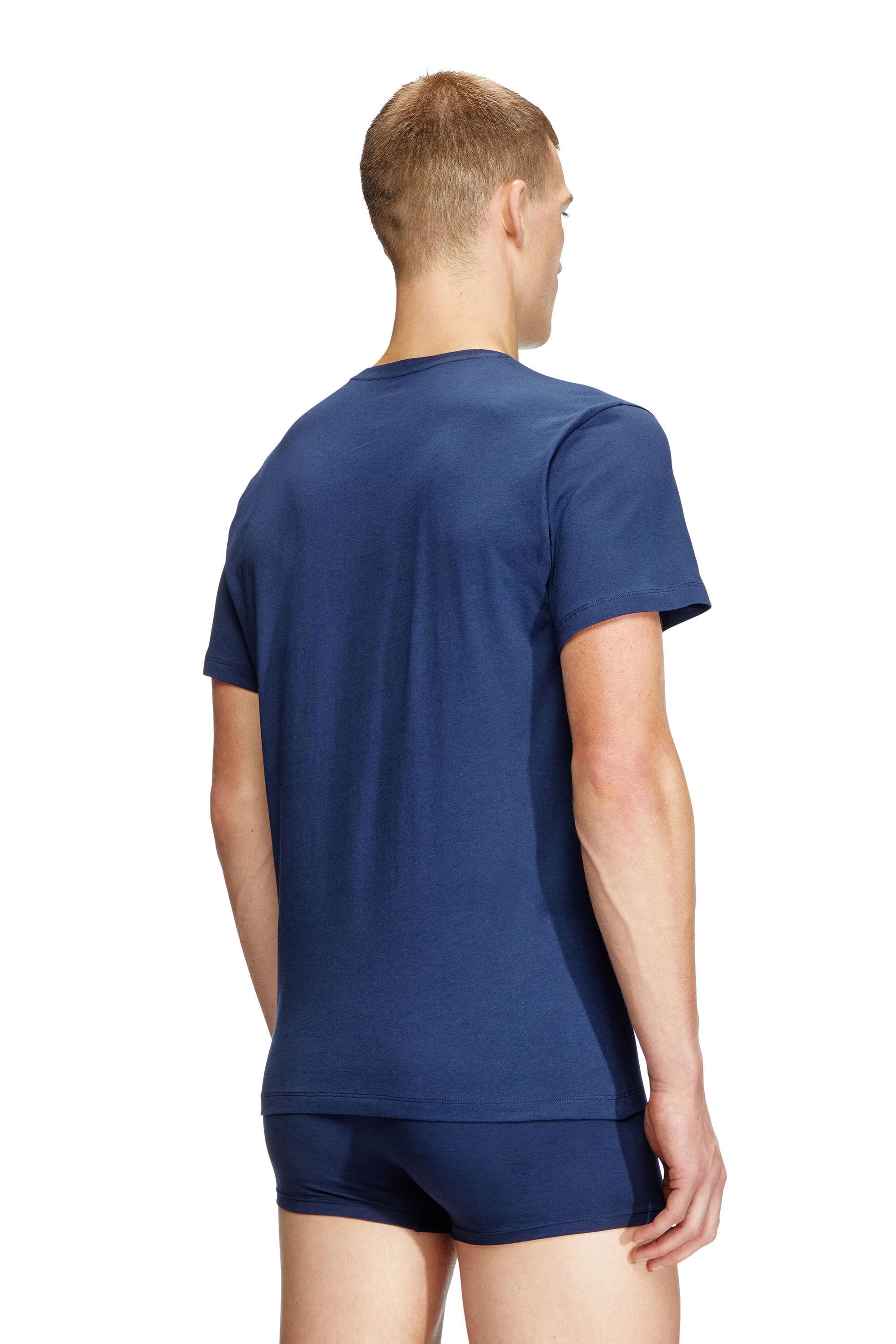 Diesel - RANDAL-D-BOX-3PACK, Herren T-Shirts im Dreierpack in Blau/Weiss - 4