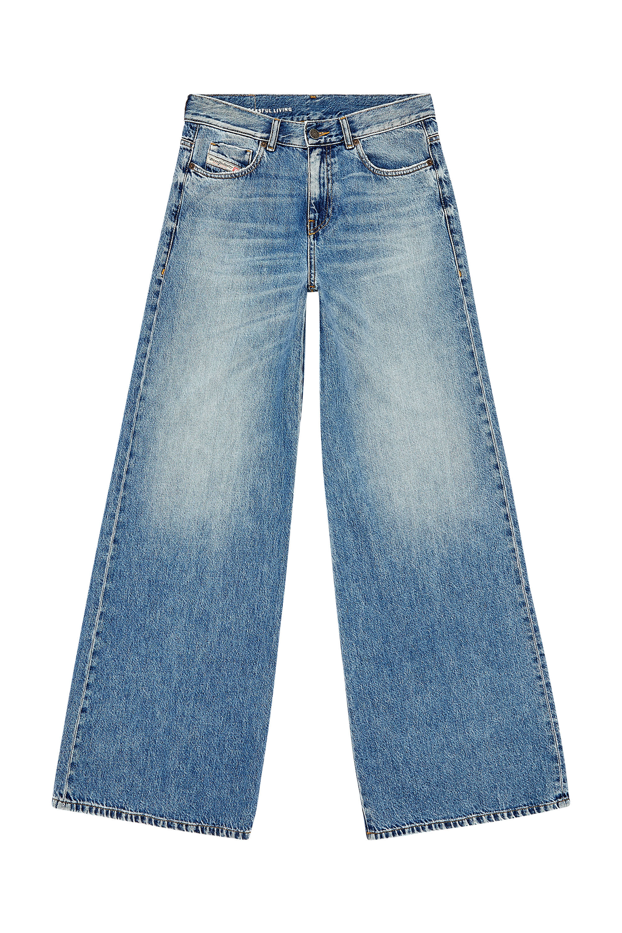 Diesel - Bootcut and Flare Jeans 1978 D-Akemi 09H95, Mittelblau - Image 2