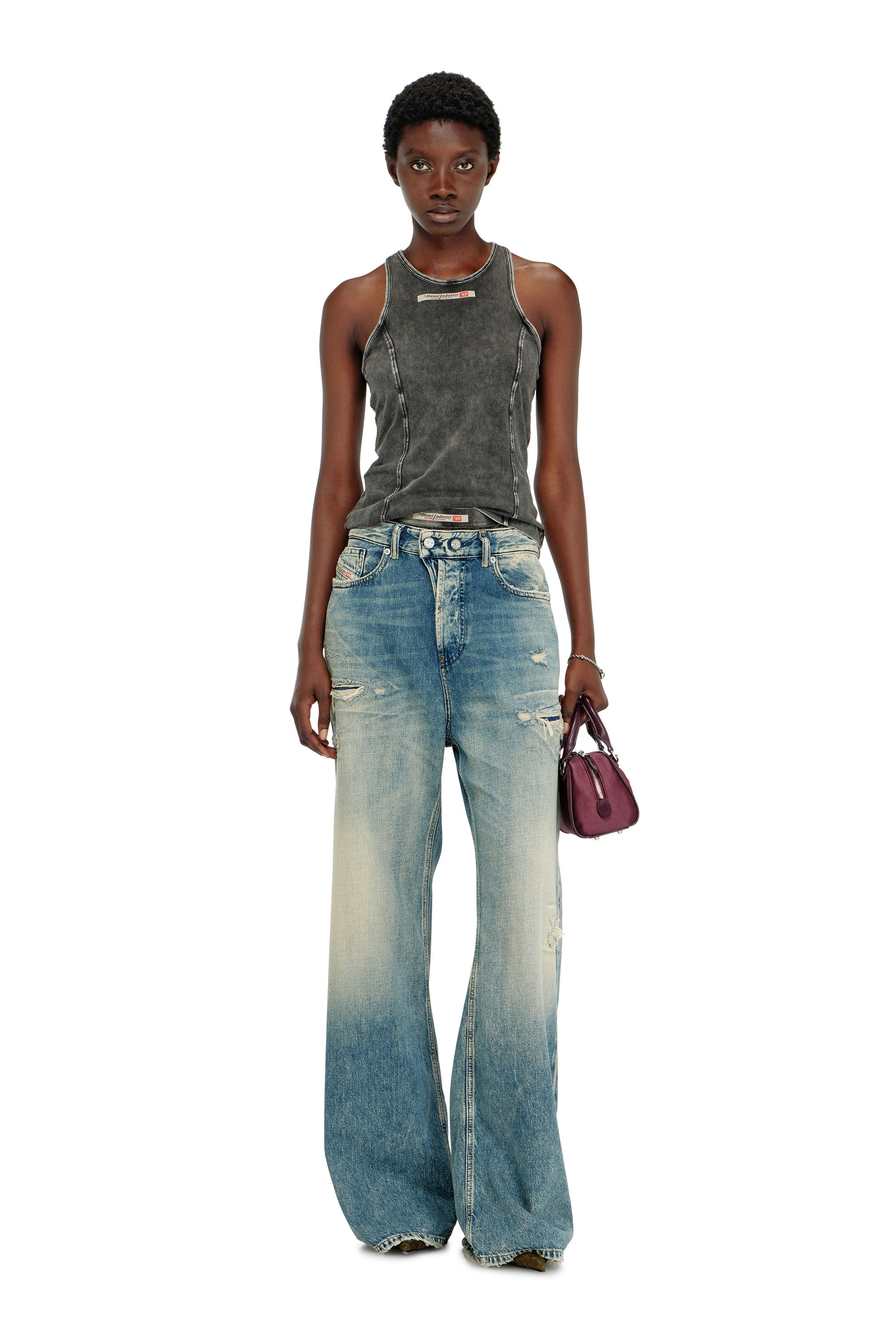 Diesel - IRENE-DNM, Damen Tanktop aus Baumwolle in null - 5