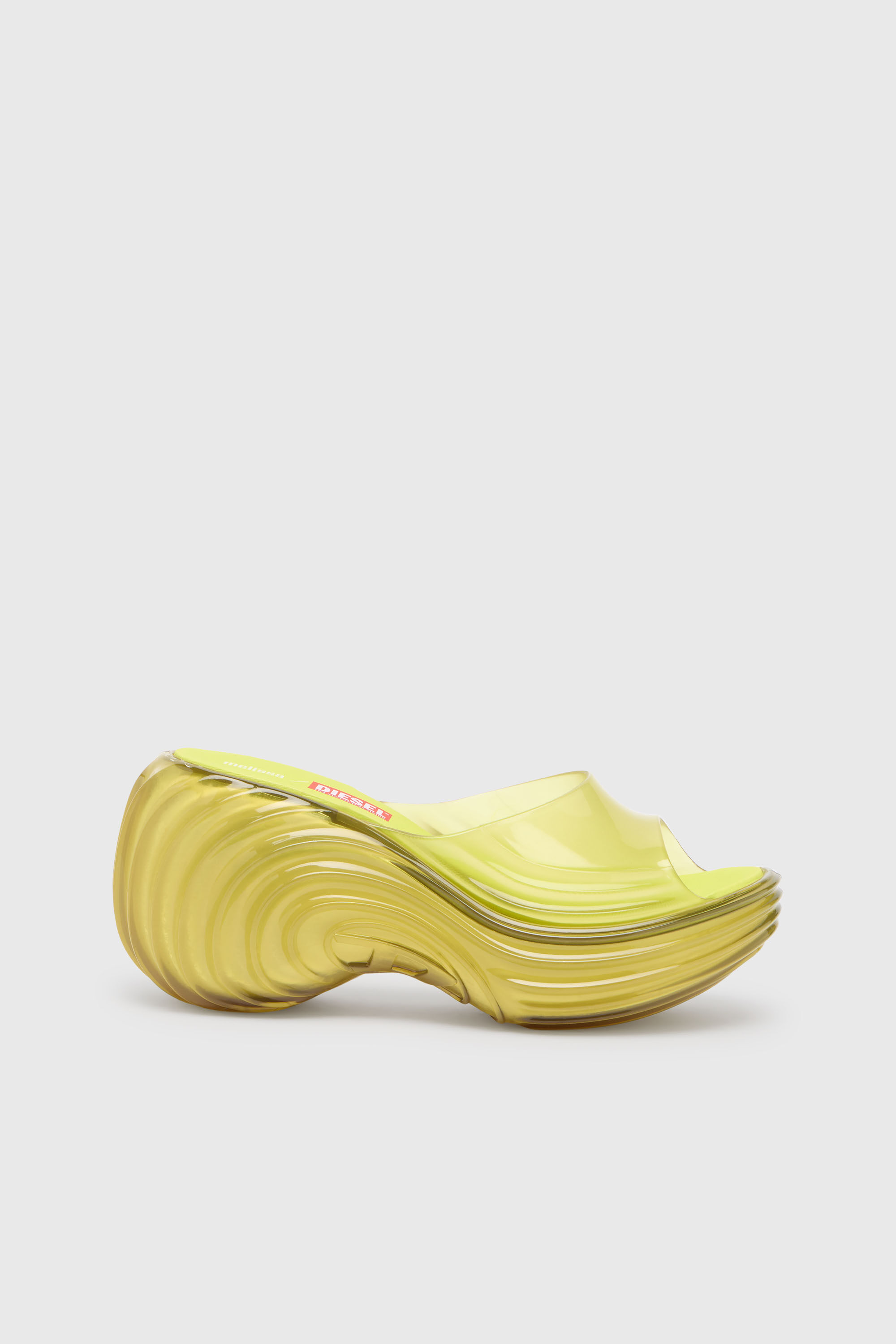 Diesel - MELISSA QUANTUM PLATFORM, Damen Plateau-Pantolette aus Melflex&reg; in Gelb - 6