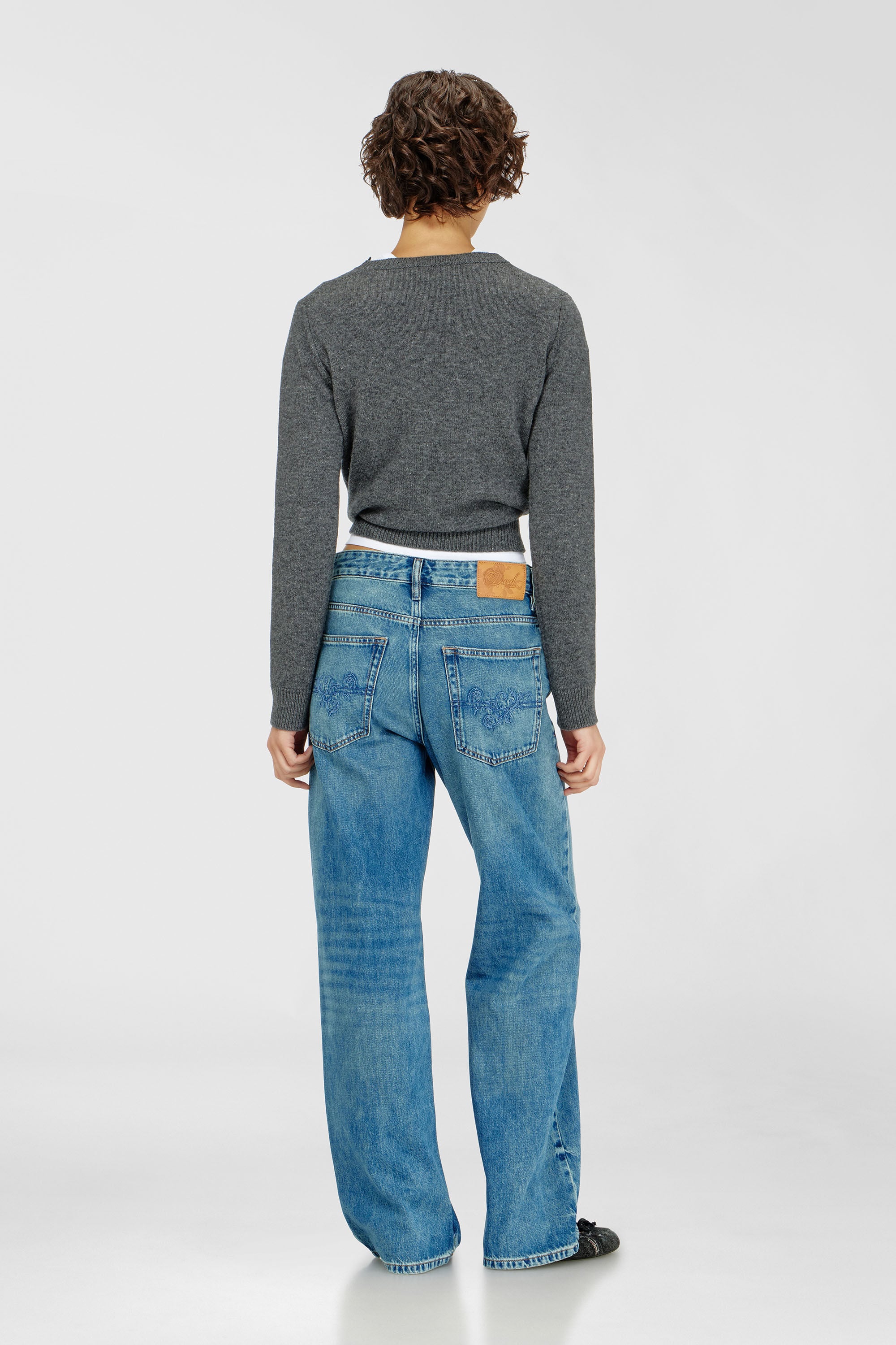 Diesel - Damen Relaxed Jeans 1990 D-Waigee 0TJDI, Mittelblau - 3