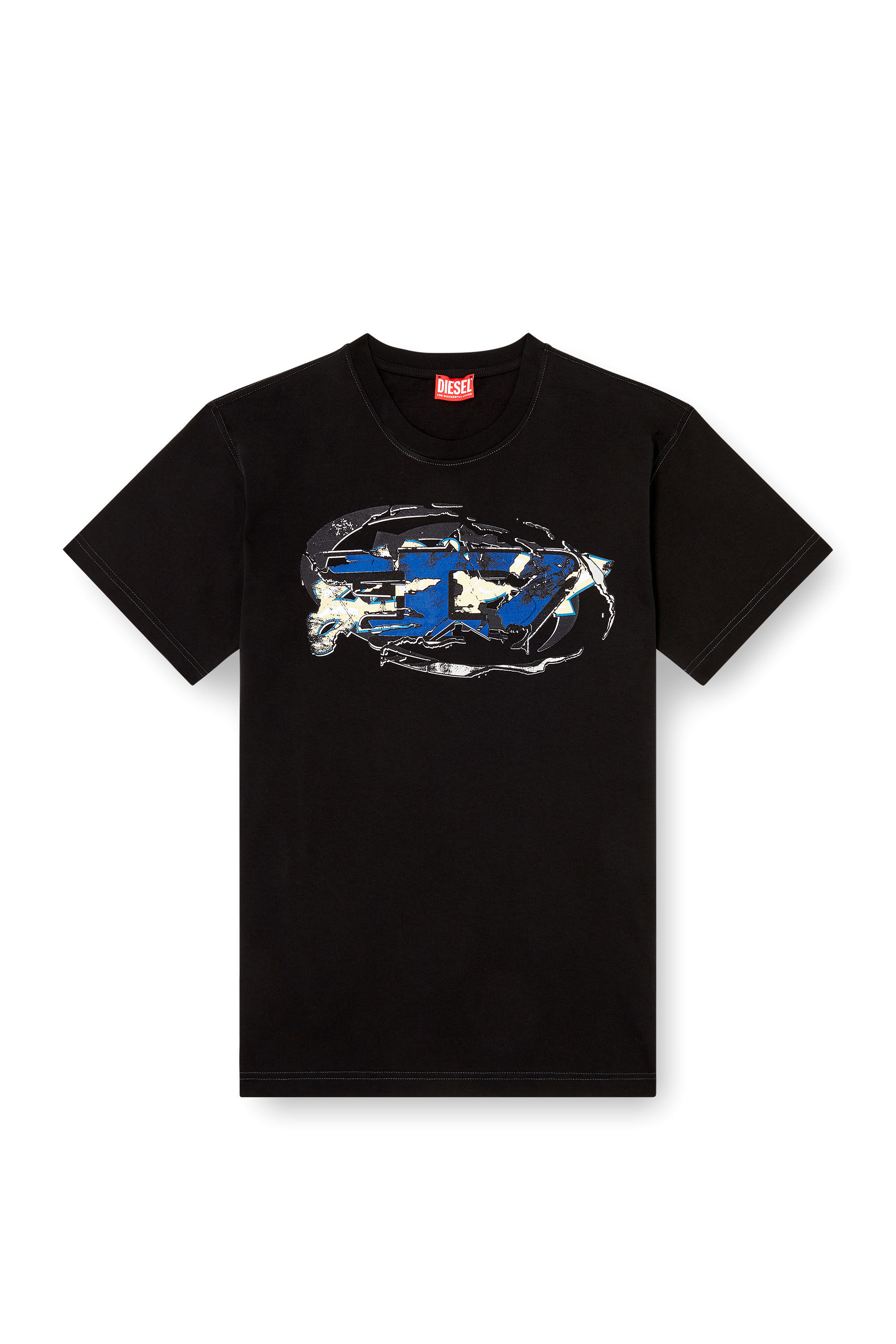 Diesel - T-NORM-T11, Herren T-Shirt mit Oval D-Logo in null - 2