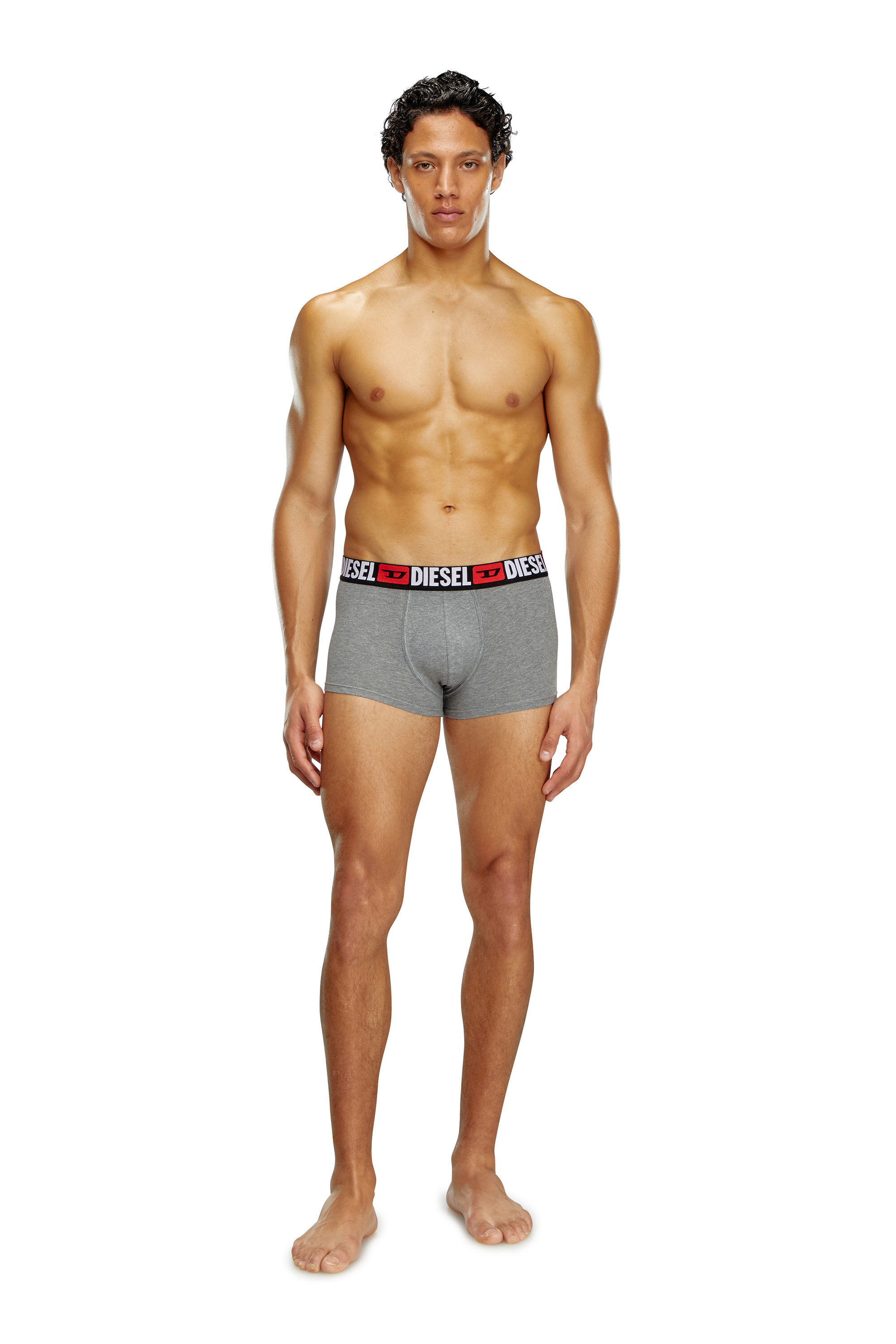 Diesel - UMBX-DAMIENTHREEPACK, Man Three-pack of all-over logo waist boxers in Multicolor - Image 1