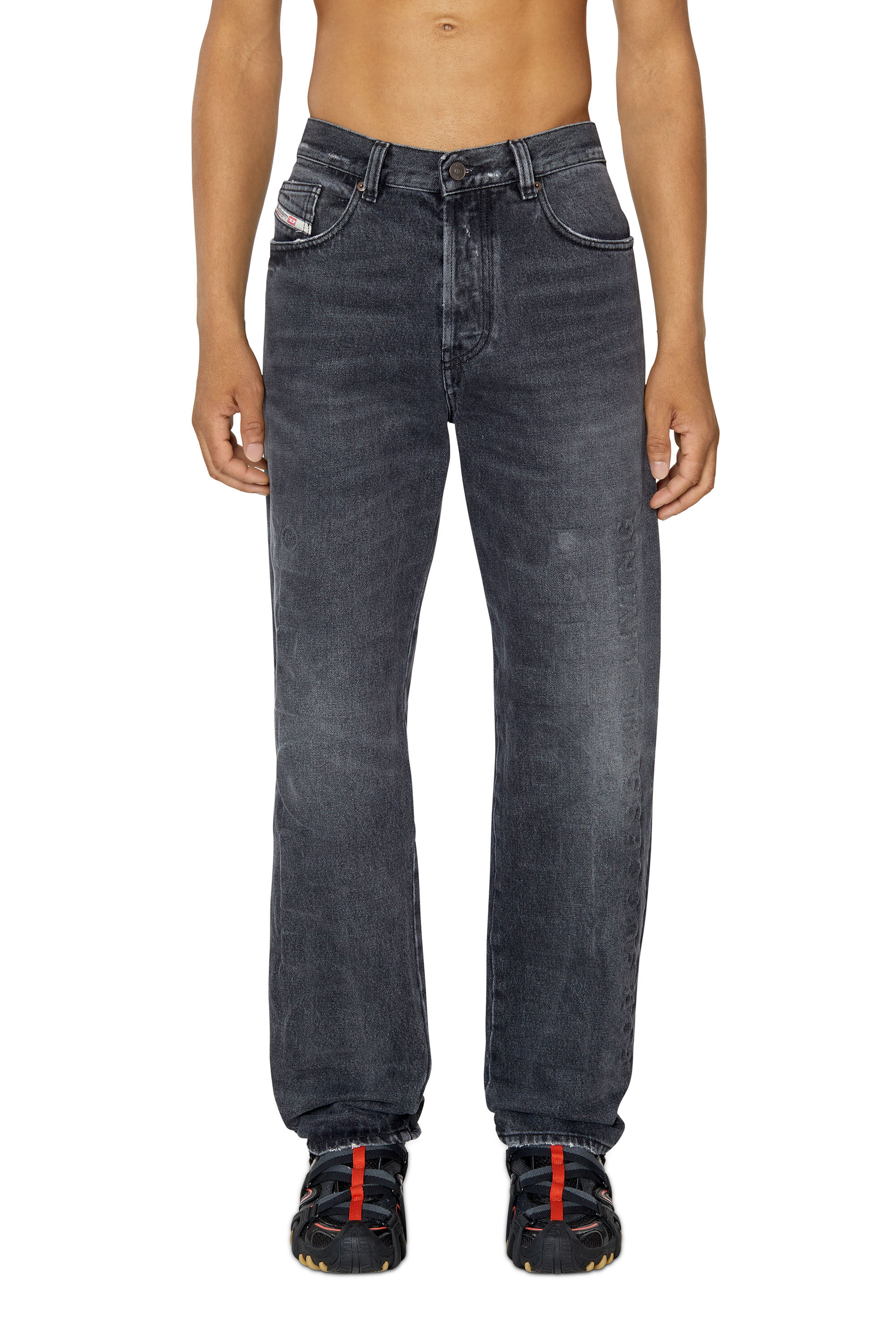 Diesel - 2010 D-Macs 007J5 Straight Jeans, Schwarz/Dunkelgrau - Image 3