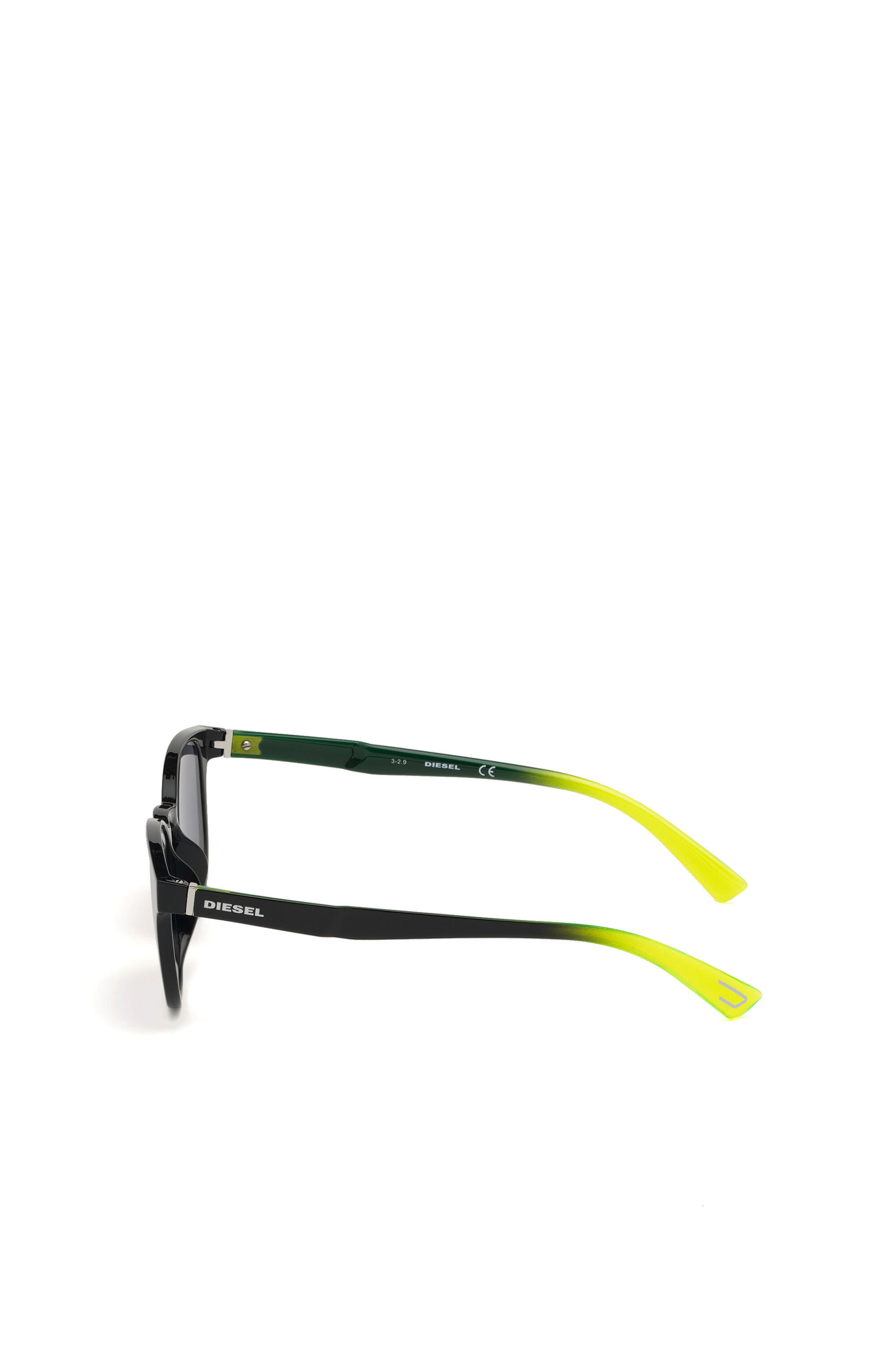 Diesel - DL0328, Unisex Unisex-Brille mit polarisierten Gläsern in Schwarz/Gelb - 4