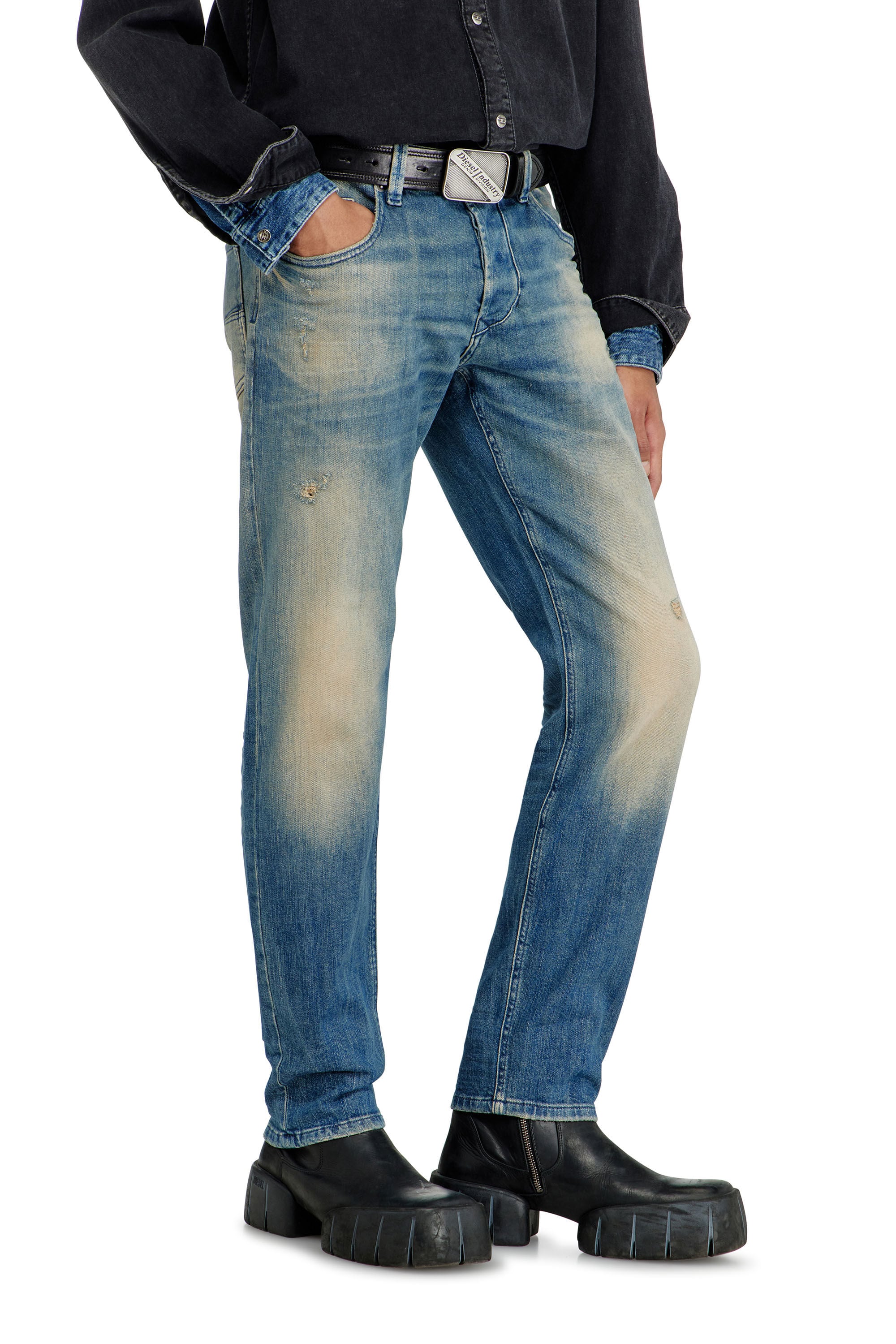 Diesel - Herren Regular 2030 D-Krooley Joggjeans&reg; 068XU, Dunkelblau - 7