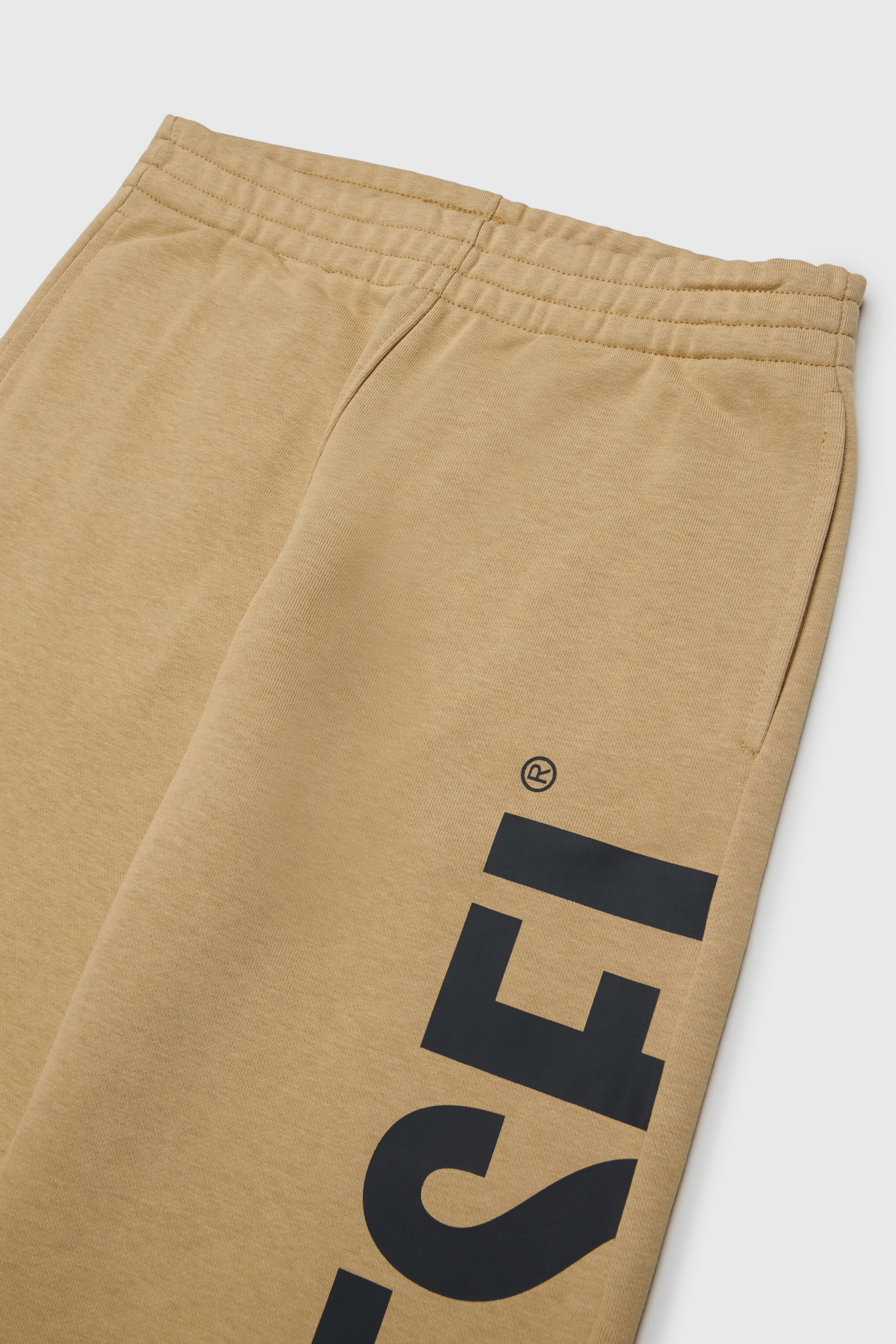 Diesel - PRES, Herren Sweatpants mit abgeschnittenem Logo-Print in Braun - 3