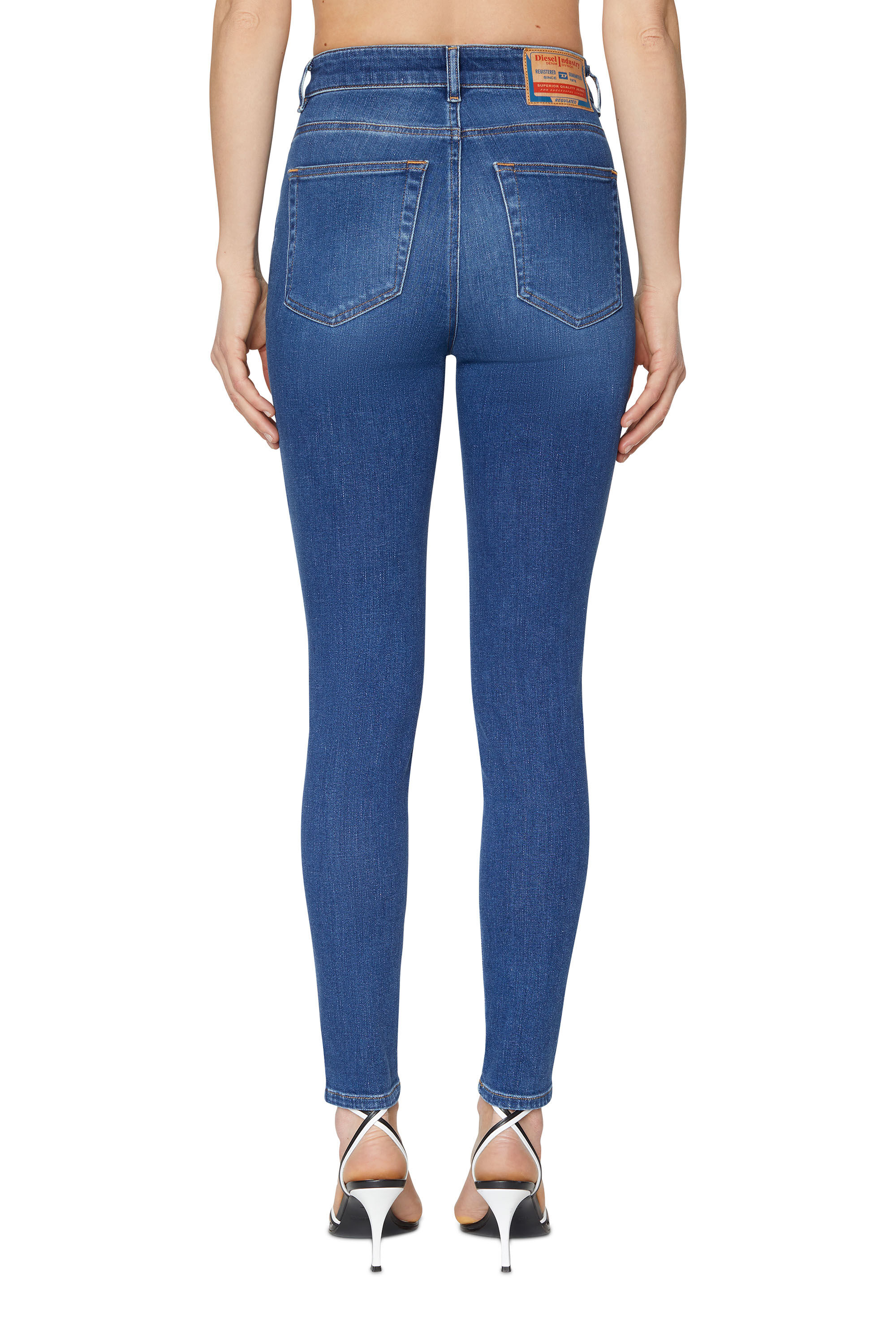 Diesel - Super skinny Jeans 1984 Slandy-High 09C21, Medium blue - Image 4
