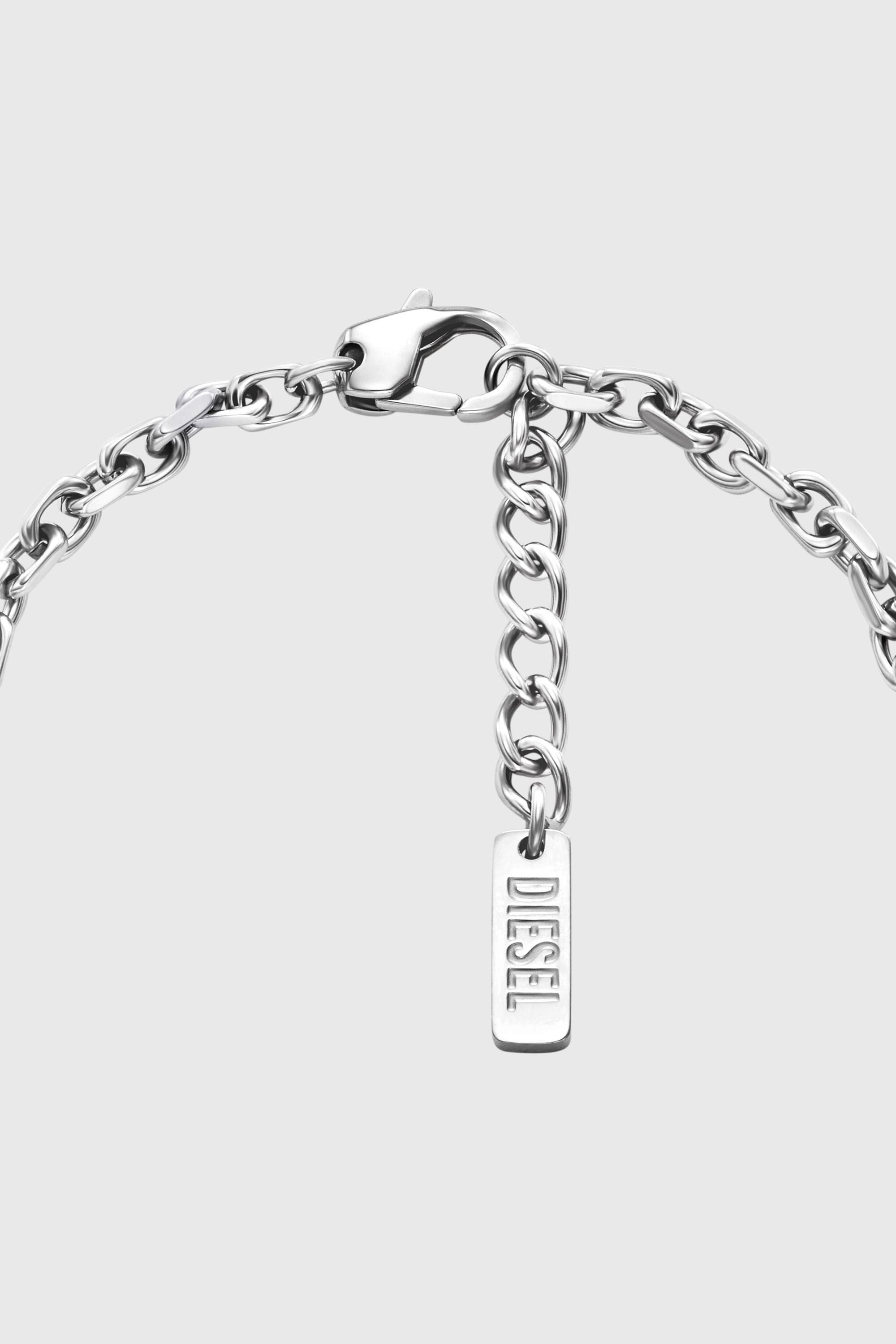 Diesel - DX1744040, Unisex Charm-Armband aus Edelstahl in Silber - 2
