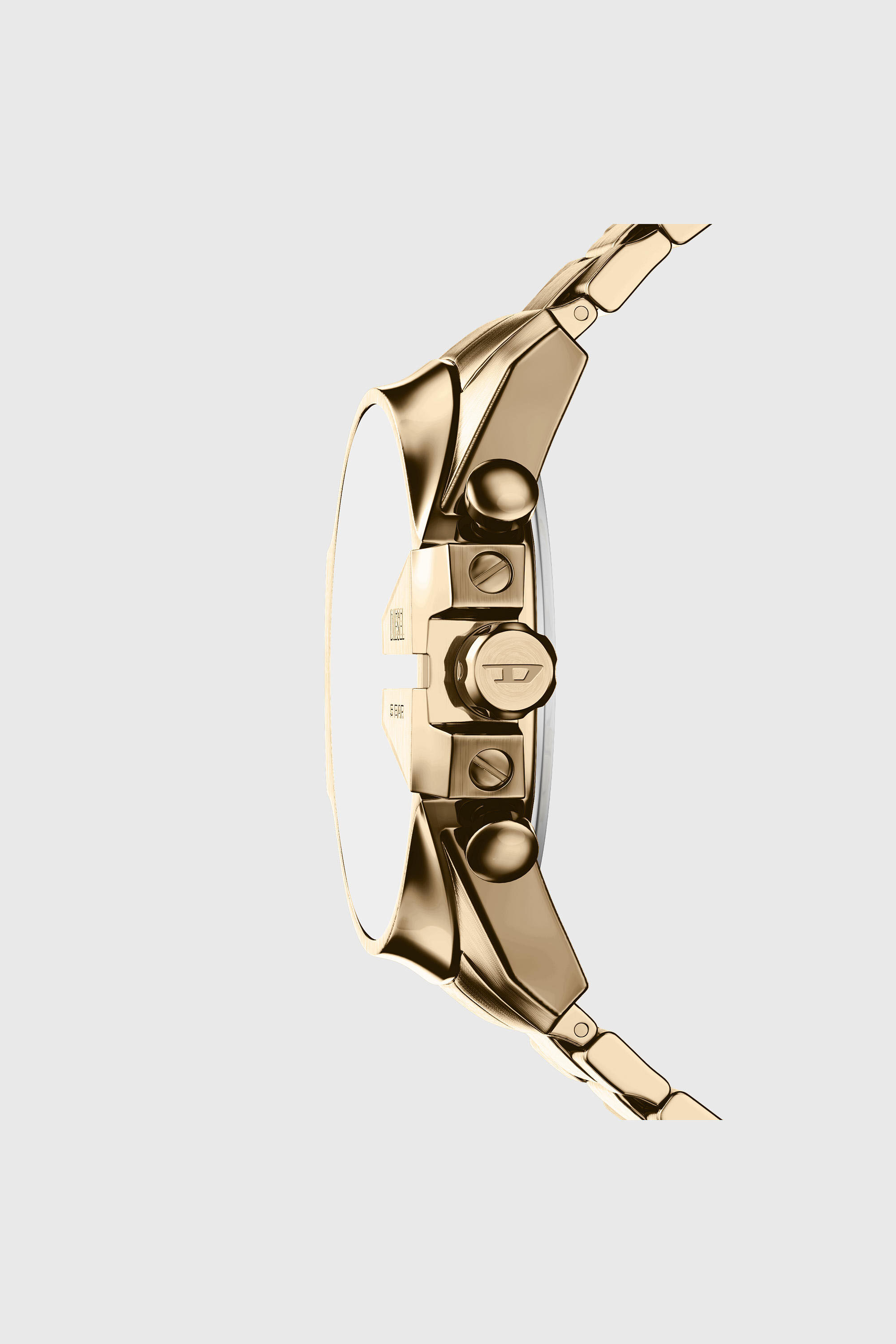 Diesel - DZ4736 WATCH, Herren Mega Chief Slim Uhr aus Edelstahl in Altgoldoptik in Gold - 2