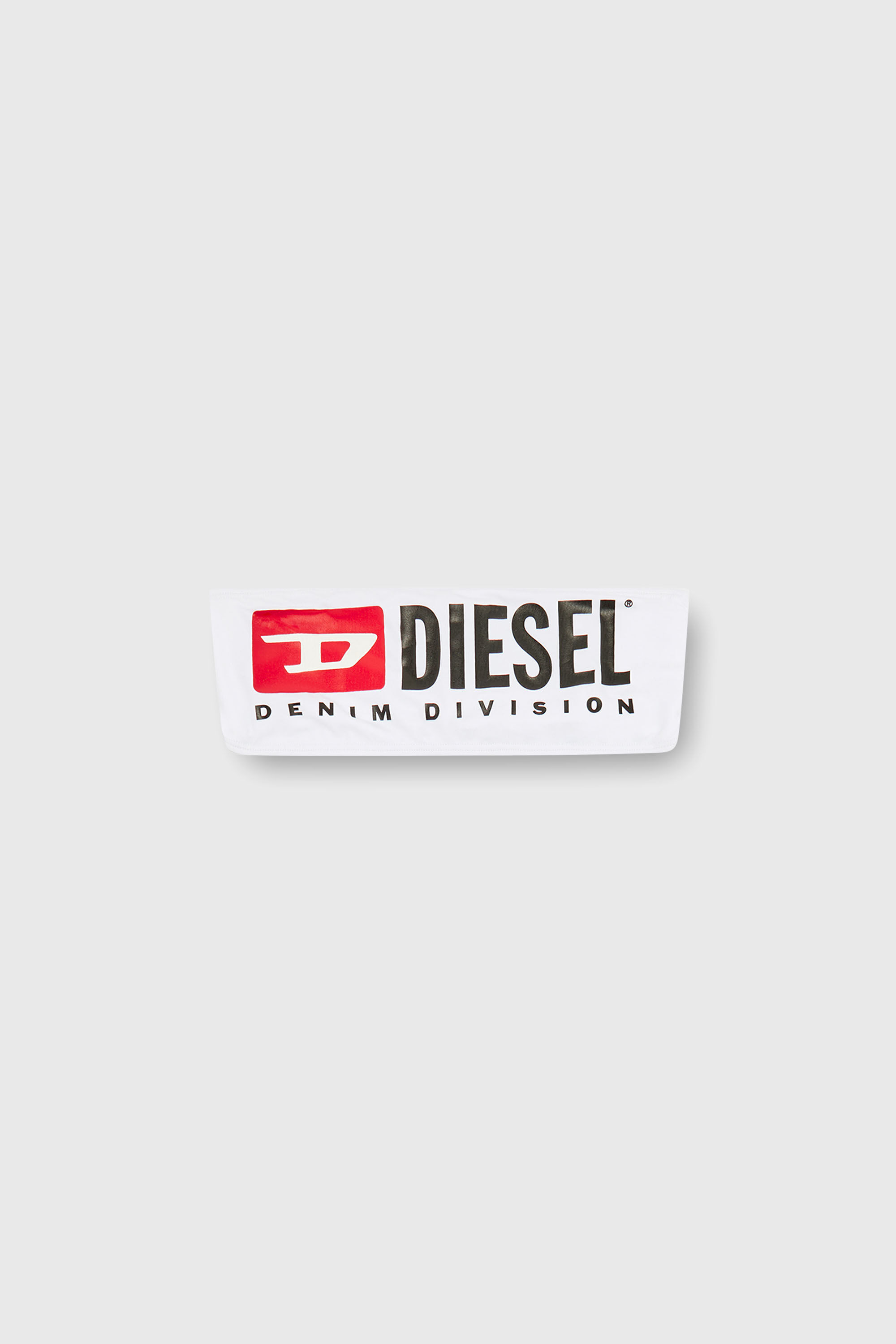 Diesel - BFB-BRYNA, Damen Bandeau-Bikini-Top mit Maxi-Logo in Wei&szlig; - 4