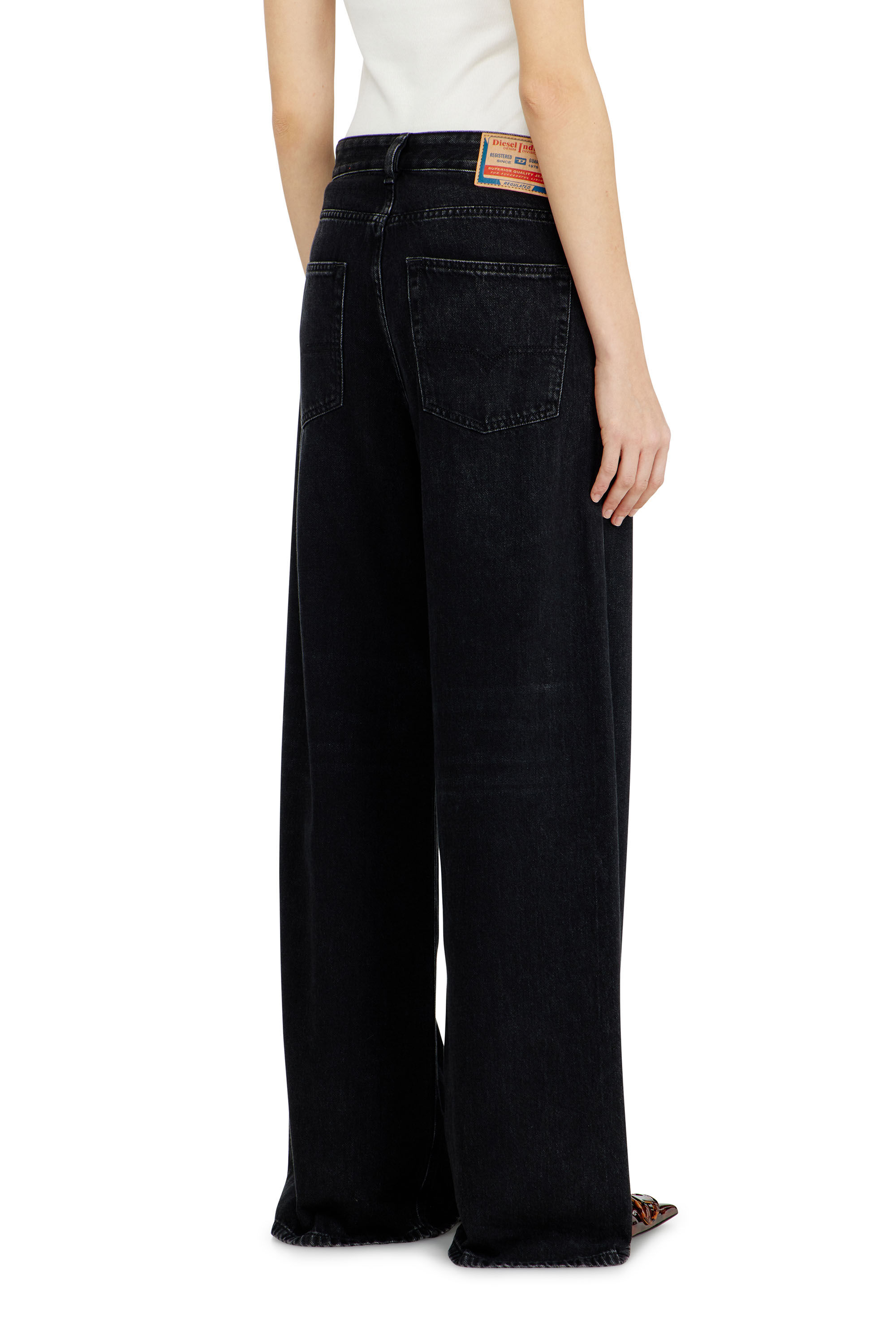 Diesel - Unisex Relaxed Jeans 1996 D-Sire 09P09, Schwarz/Dunkelgrau - 5