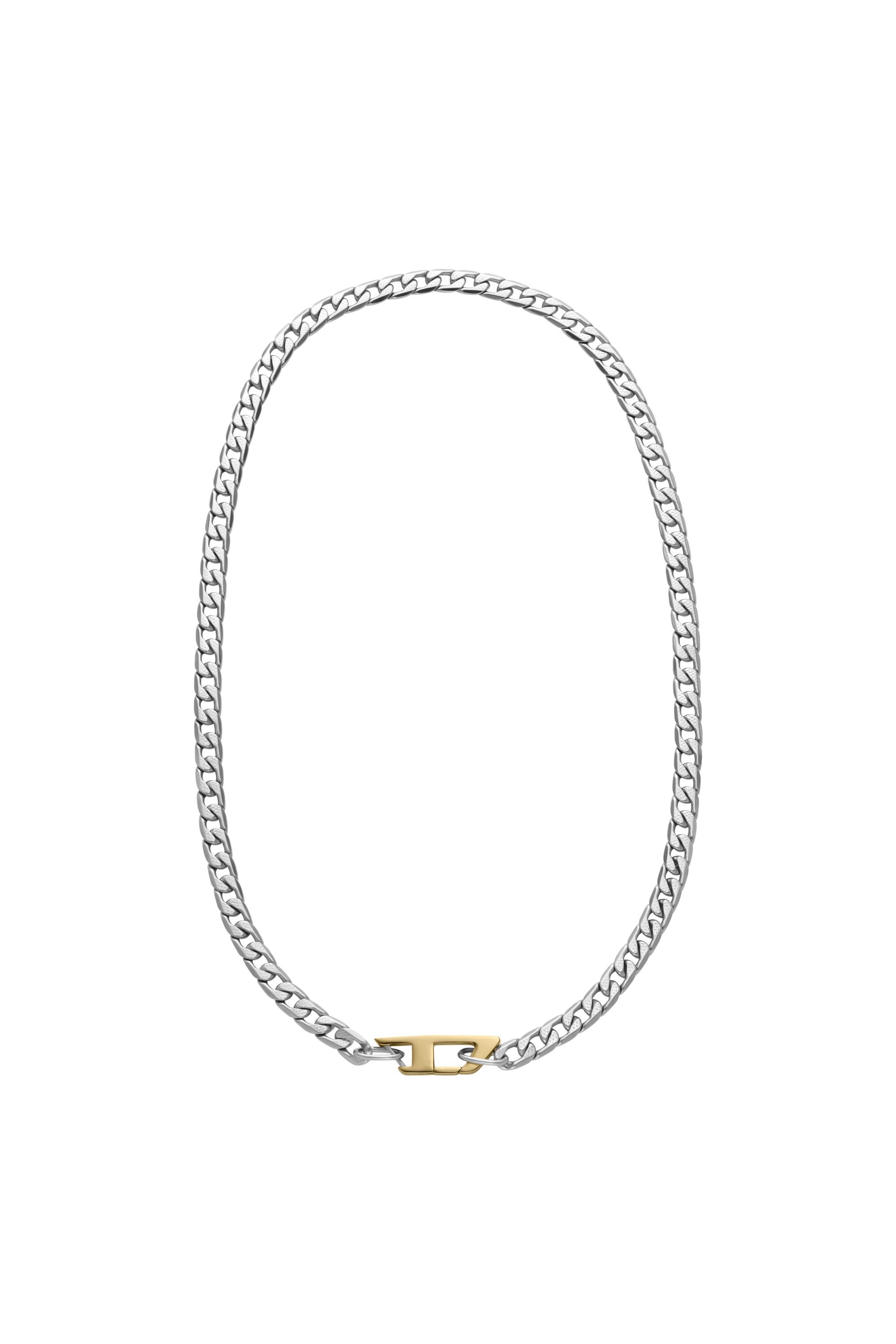 Diesel - DX1343, Unisex Edelstahlhalskette in Silber - 1