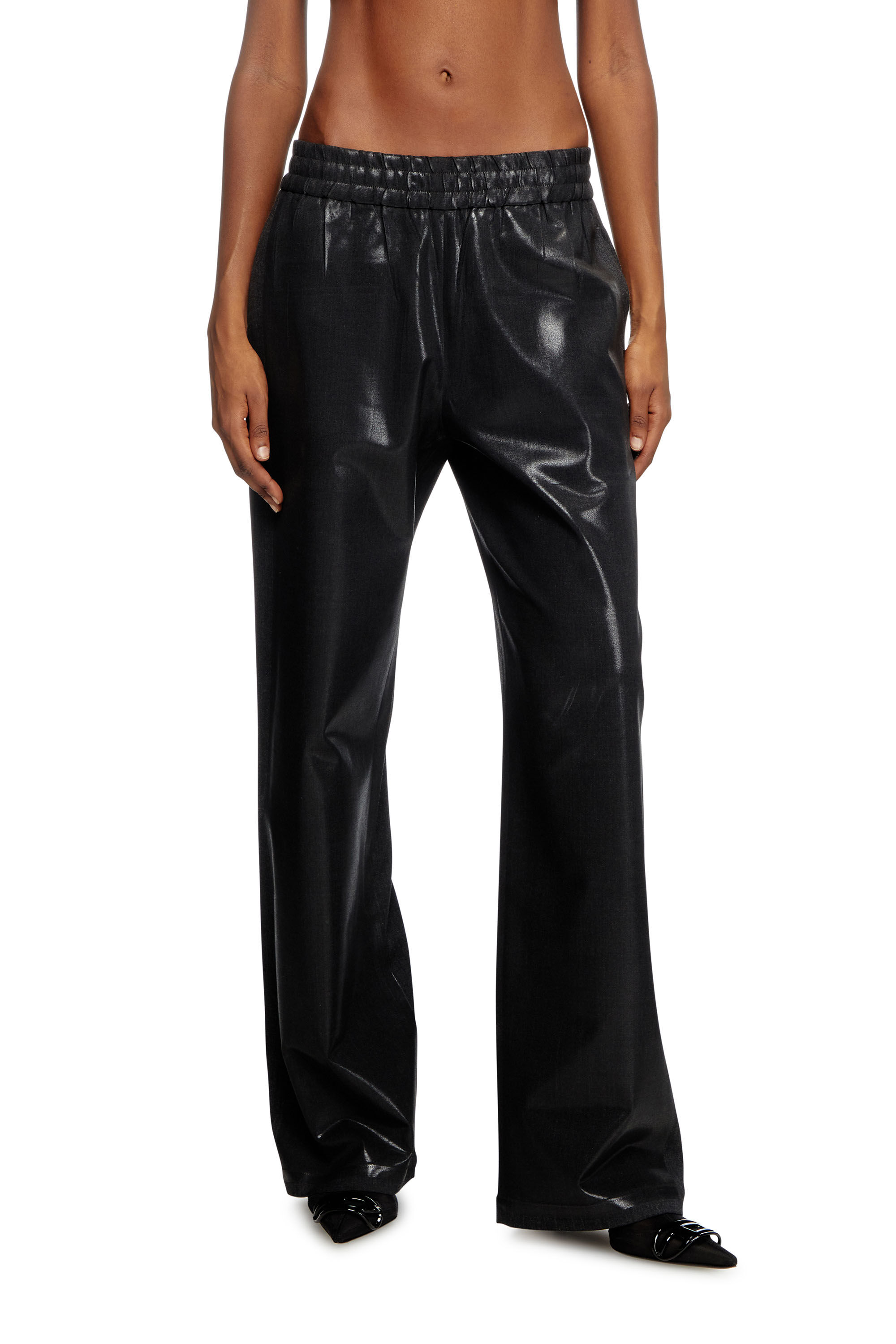 Diesel - P-DREY, Damen Track-Hose in lockigem Fit in Schwarz - 3