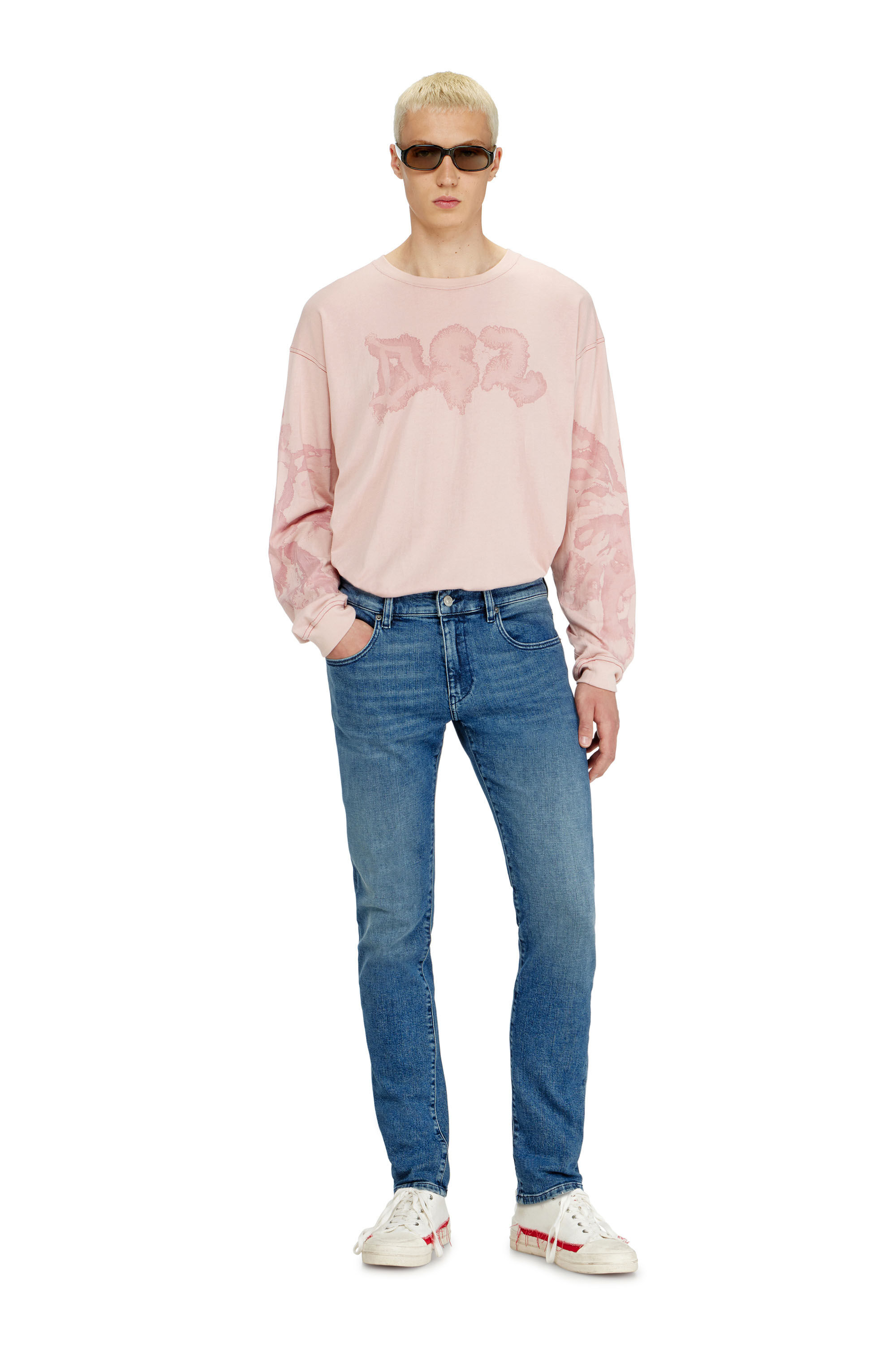 Diesel - Herren Slim Jeans 2019 D-Strukt 0HDBK, Mittelblau - 2