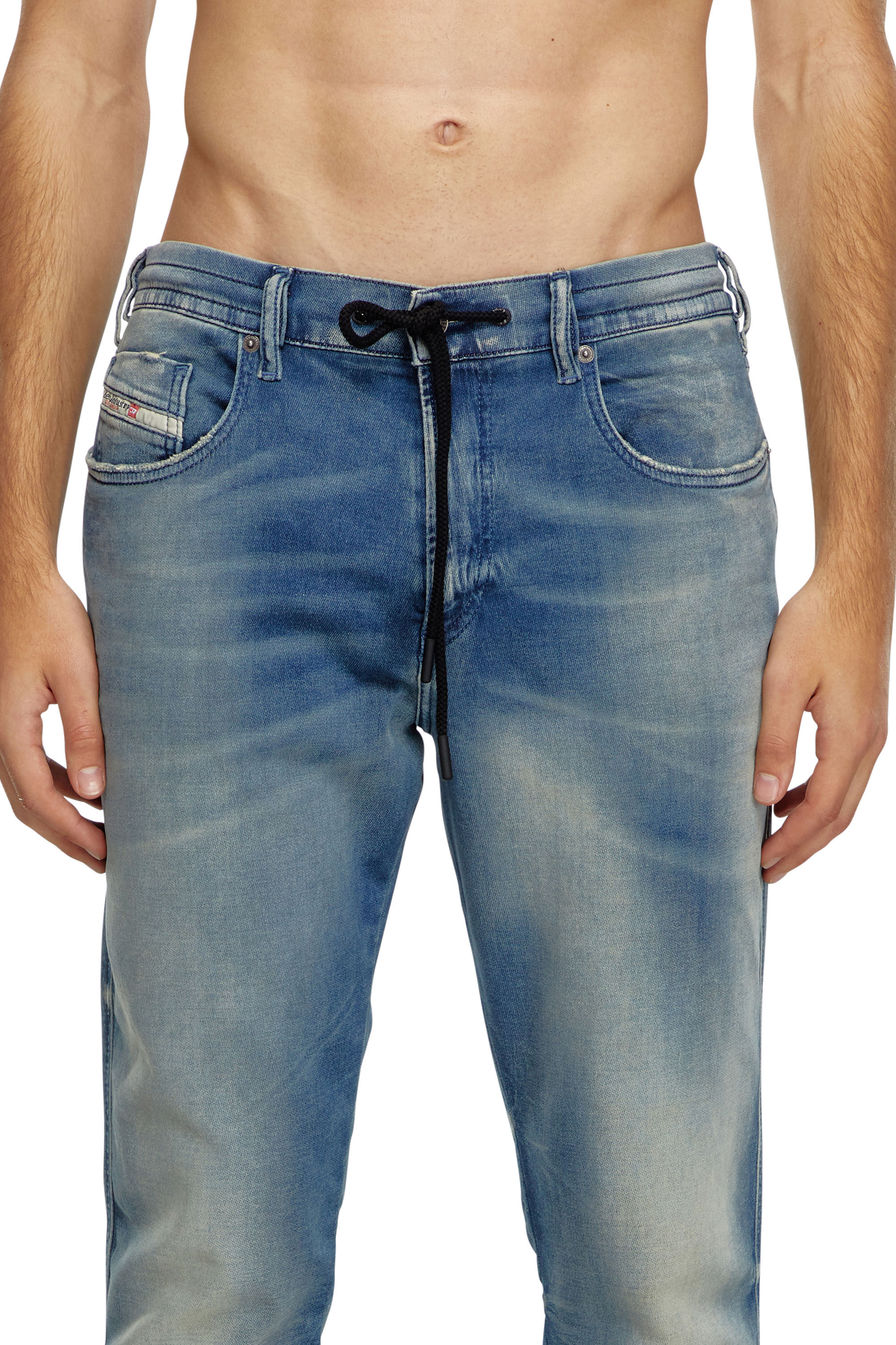 Diesel - Herren Slim 2060 D-Strukt Joggjeans® 068MG, Mittelblau - Image 5